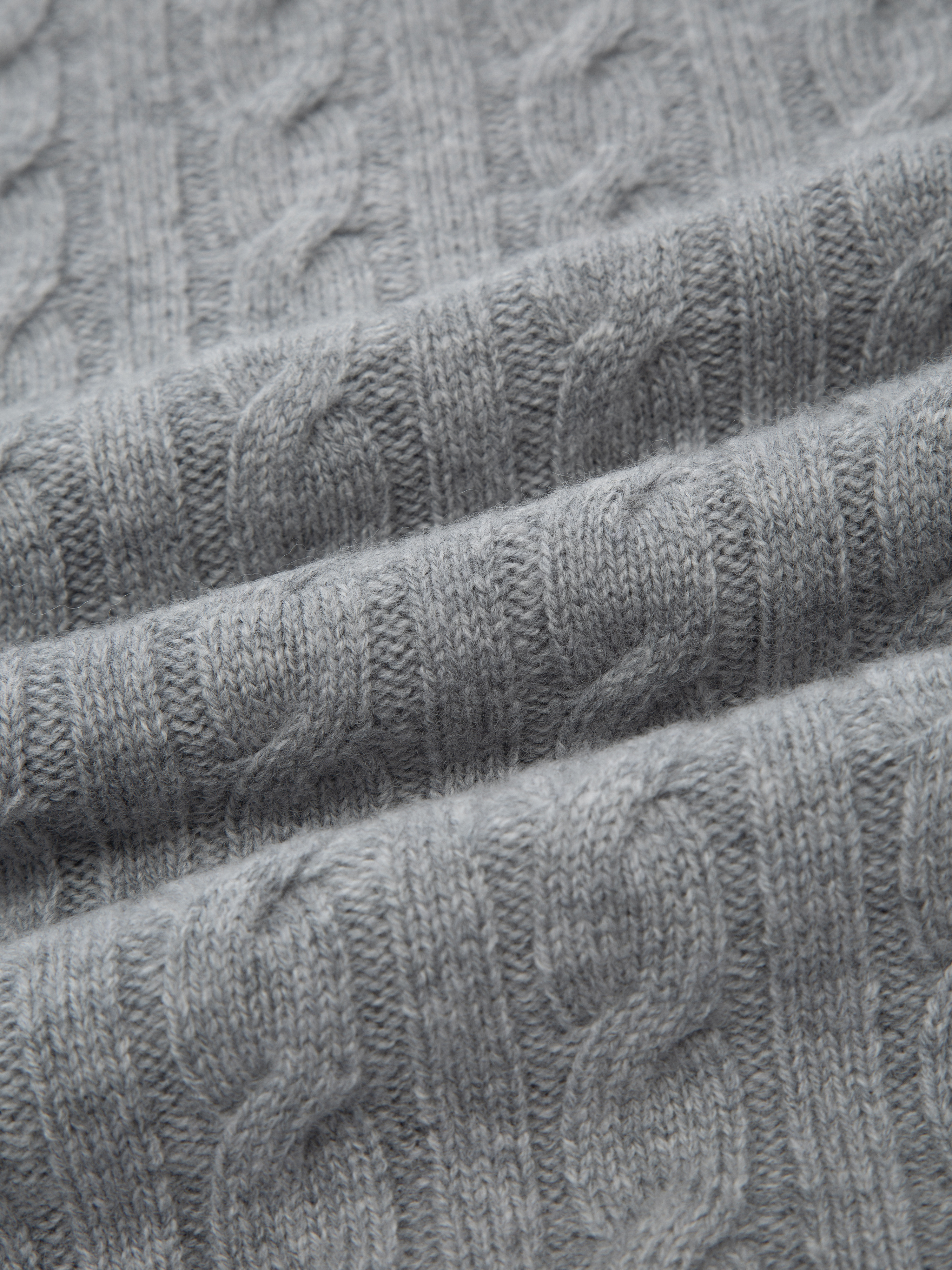 Kabelvåg Strikkegenser Grey Melange