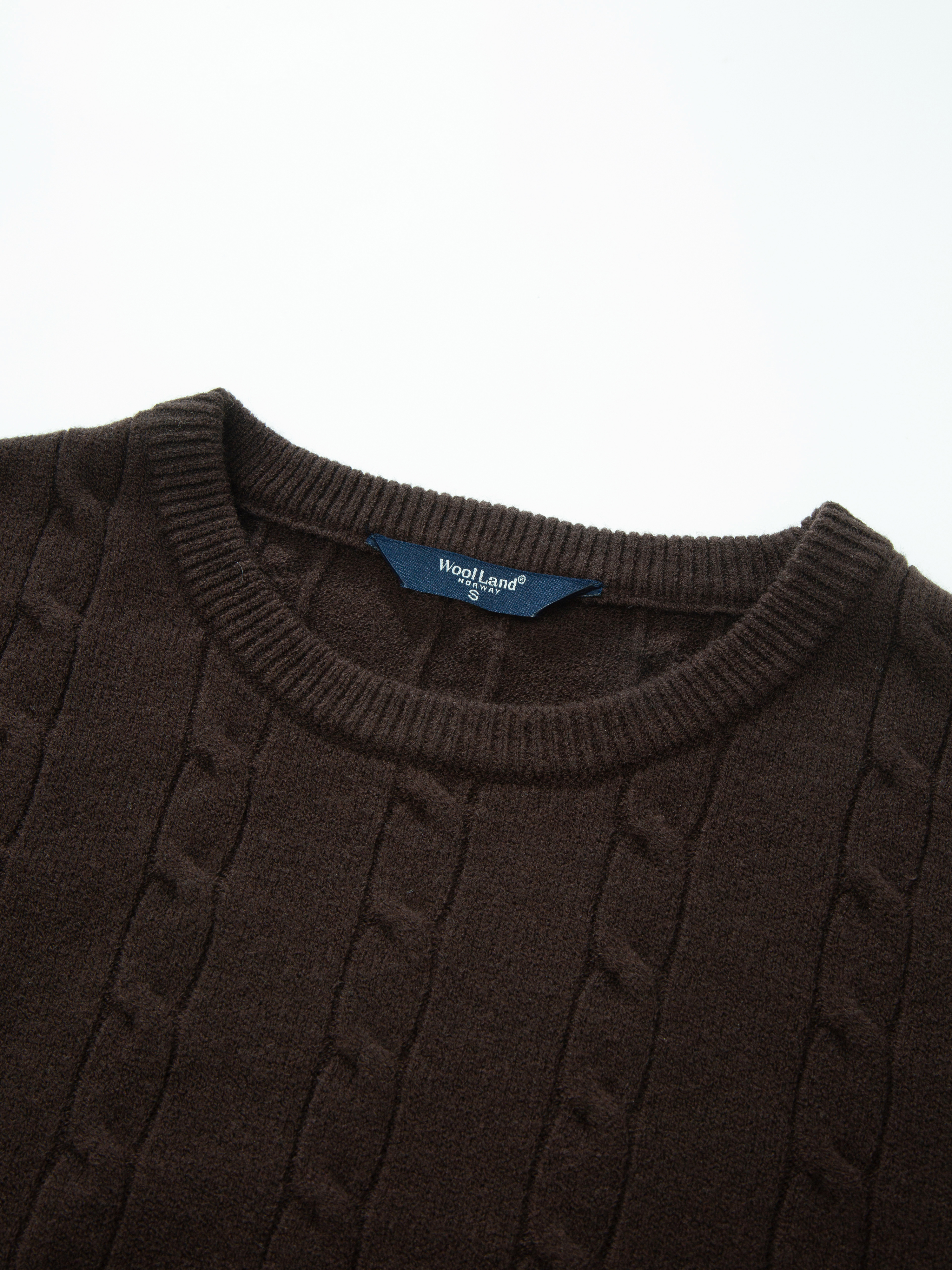 Bitihorn Strikkegenser  Dark Brown