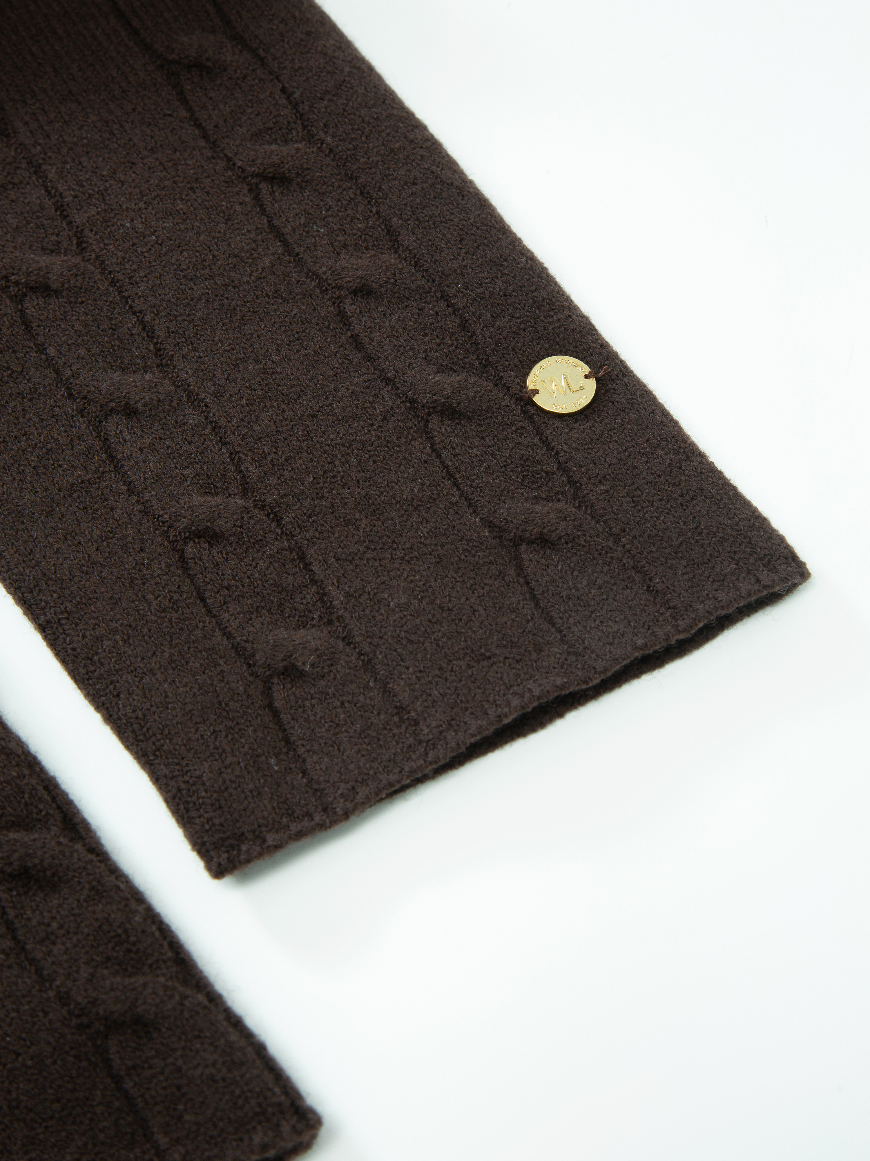 Bitihorn Strikkegenser  Dark Brown