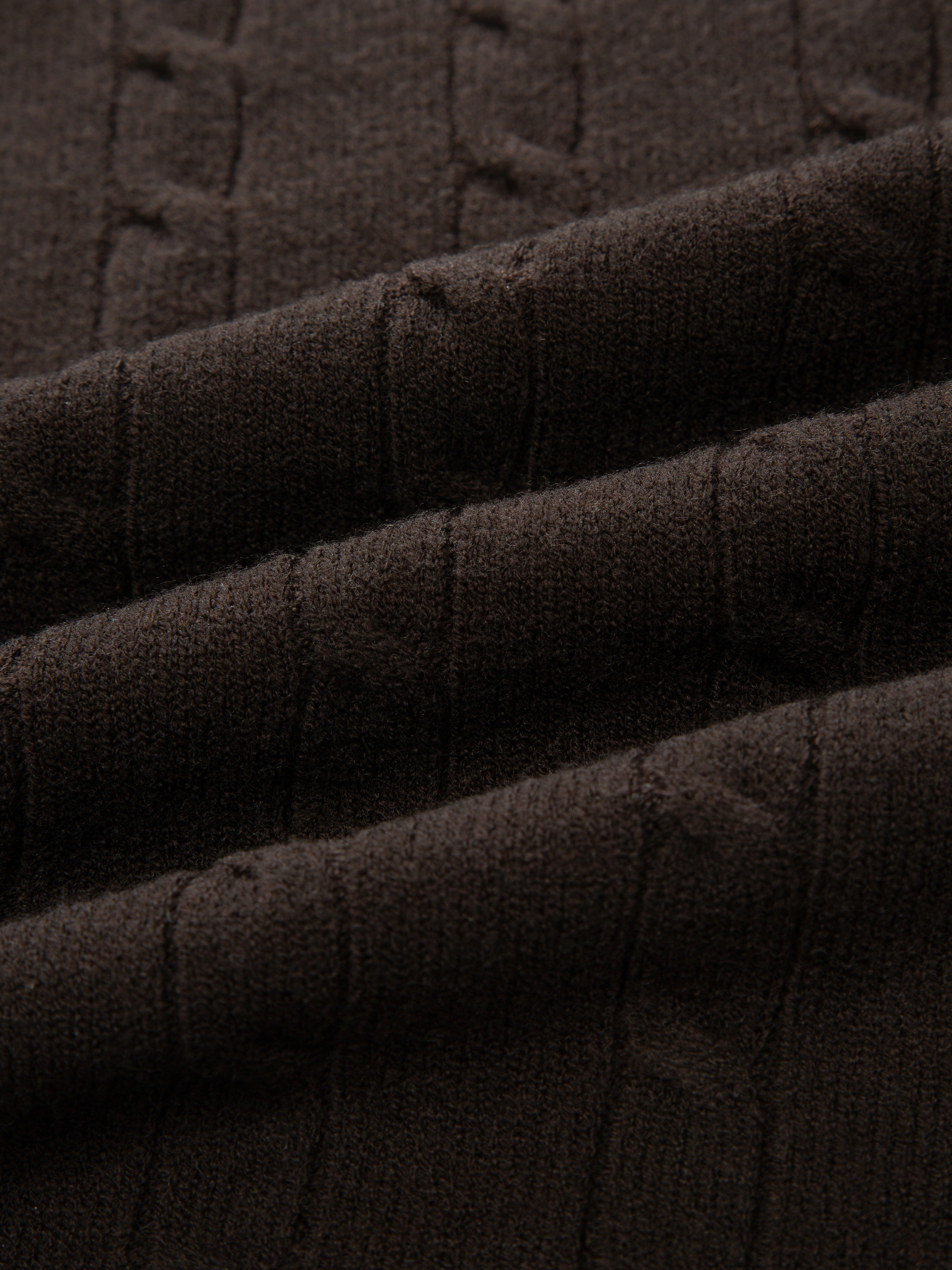 Bitihorn Strikkegenser  Dark Brown