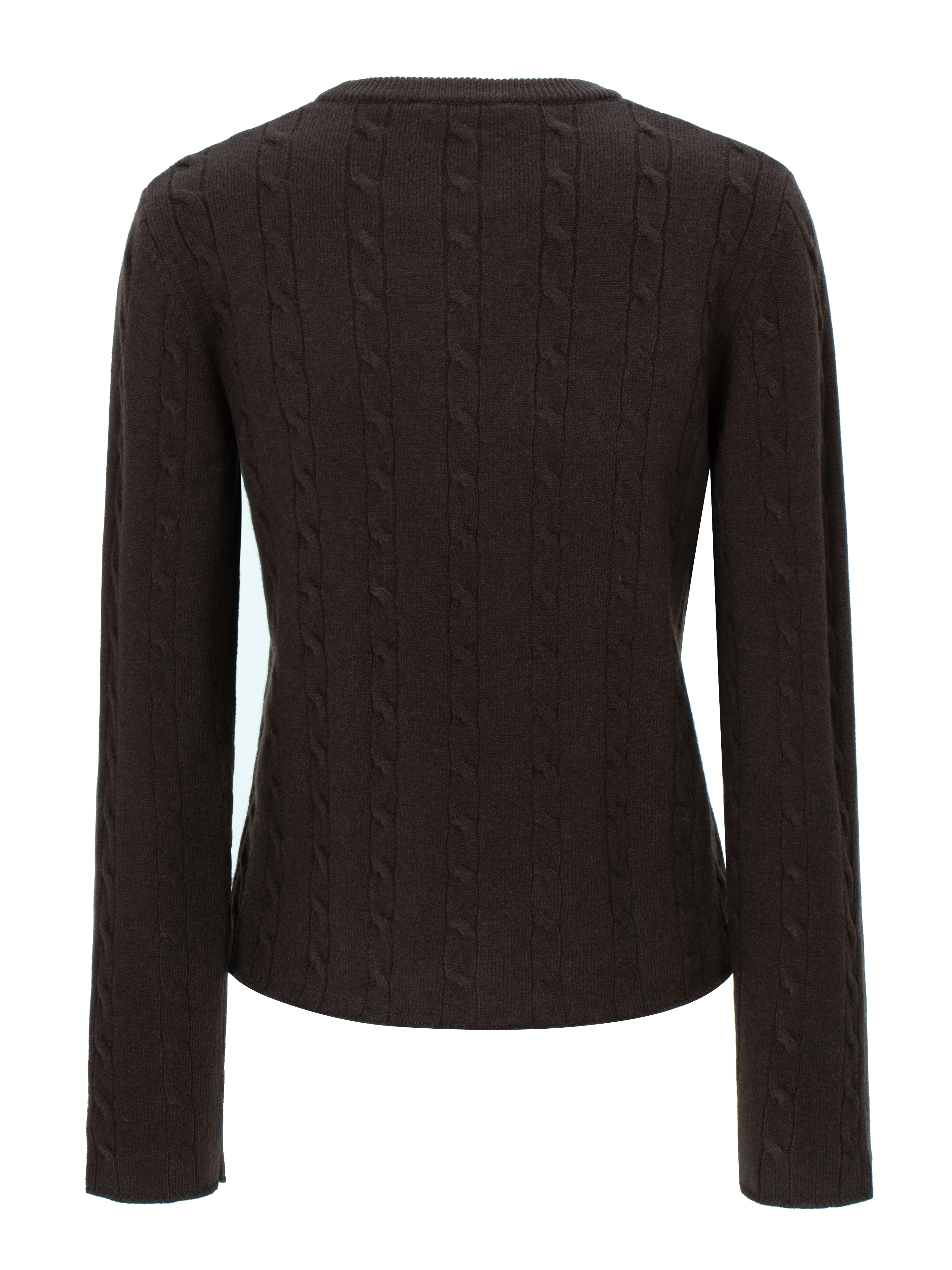 Bitihorn Strikkegenser  Dark Brown
