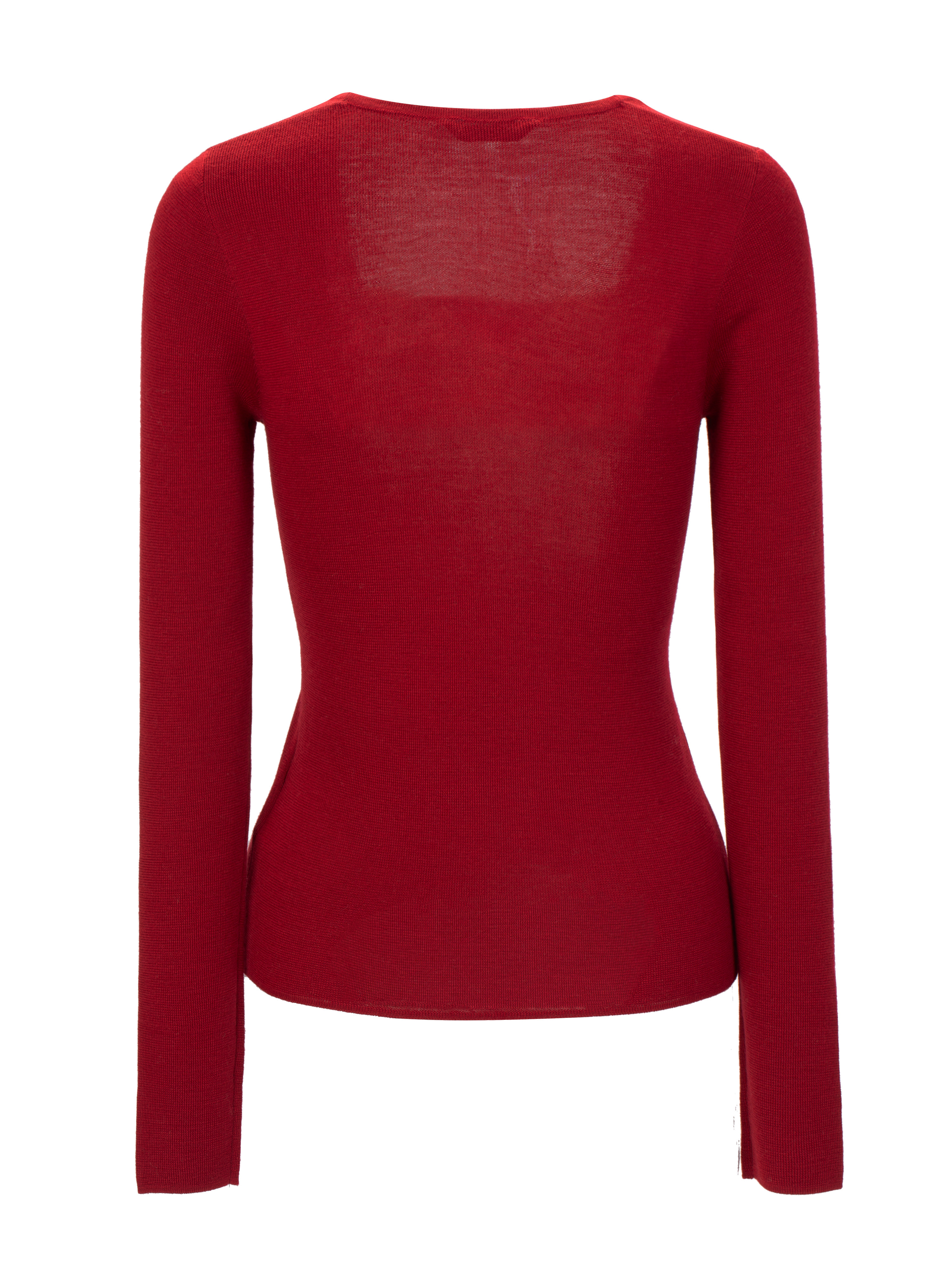 Lifjellet Strikkegenser Ruby Red
