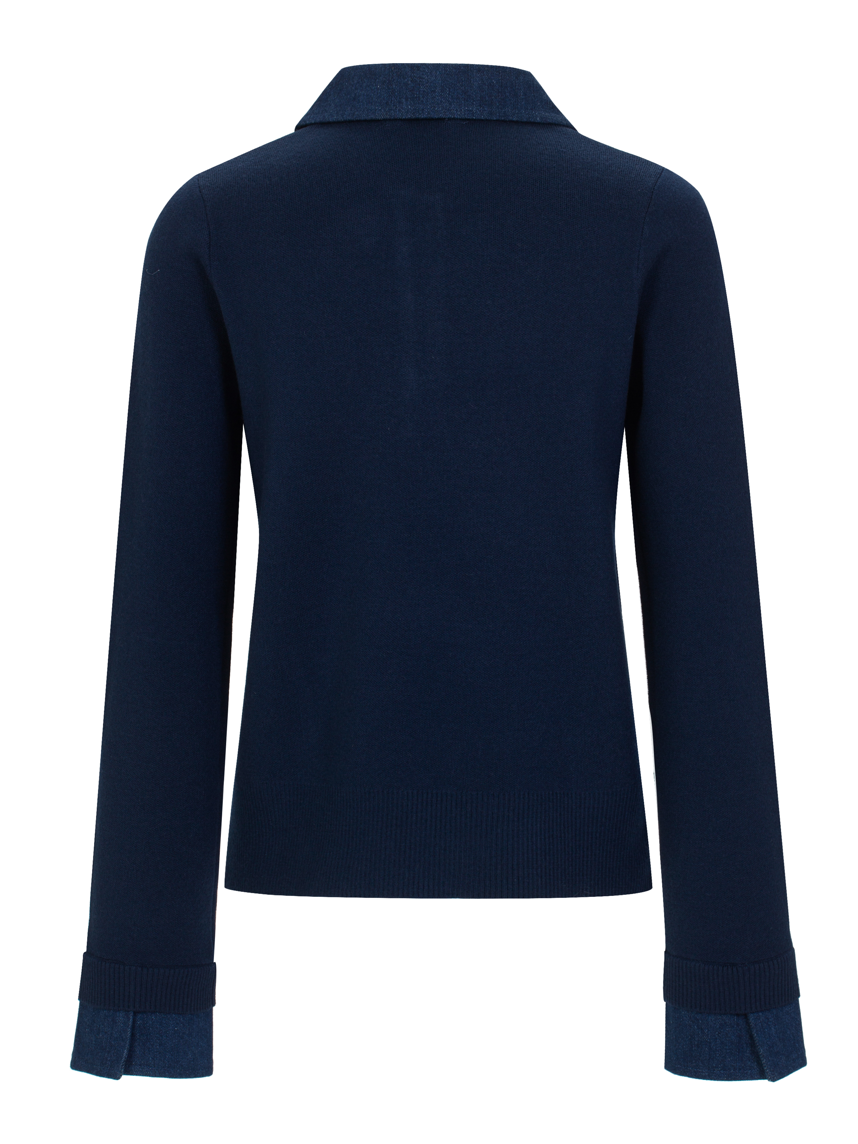 Ravntind Strikkegenser Blue Ink