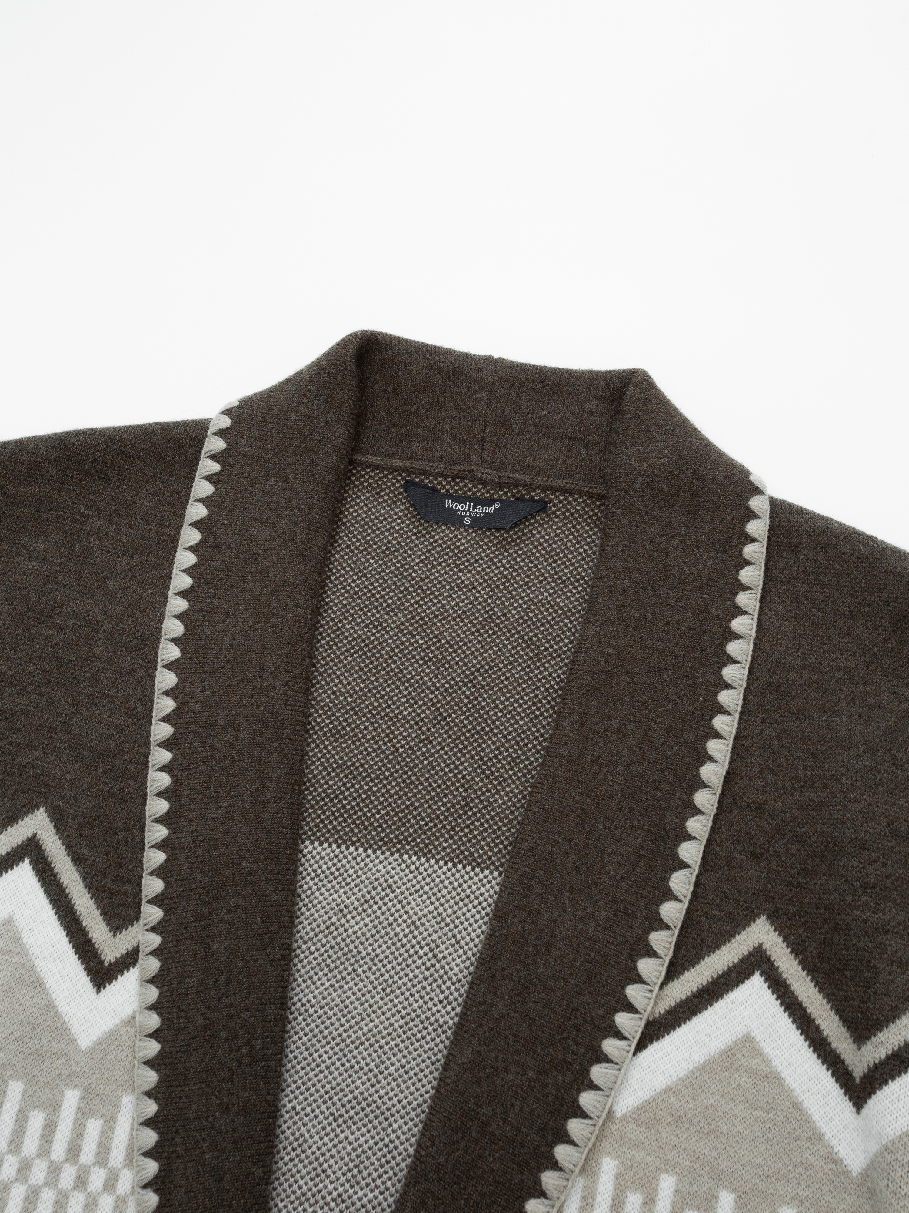 Rondslottet Strikkejakke Dark Brown
