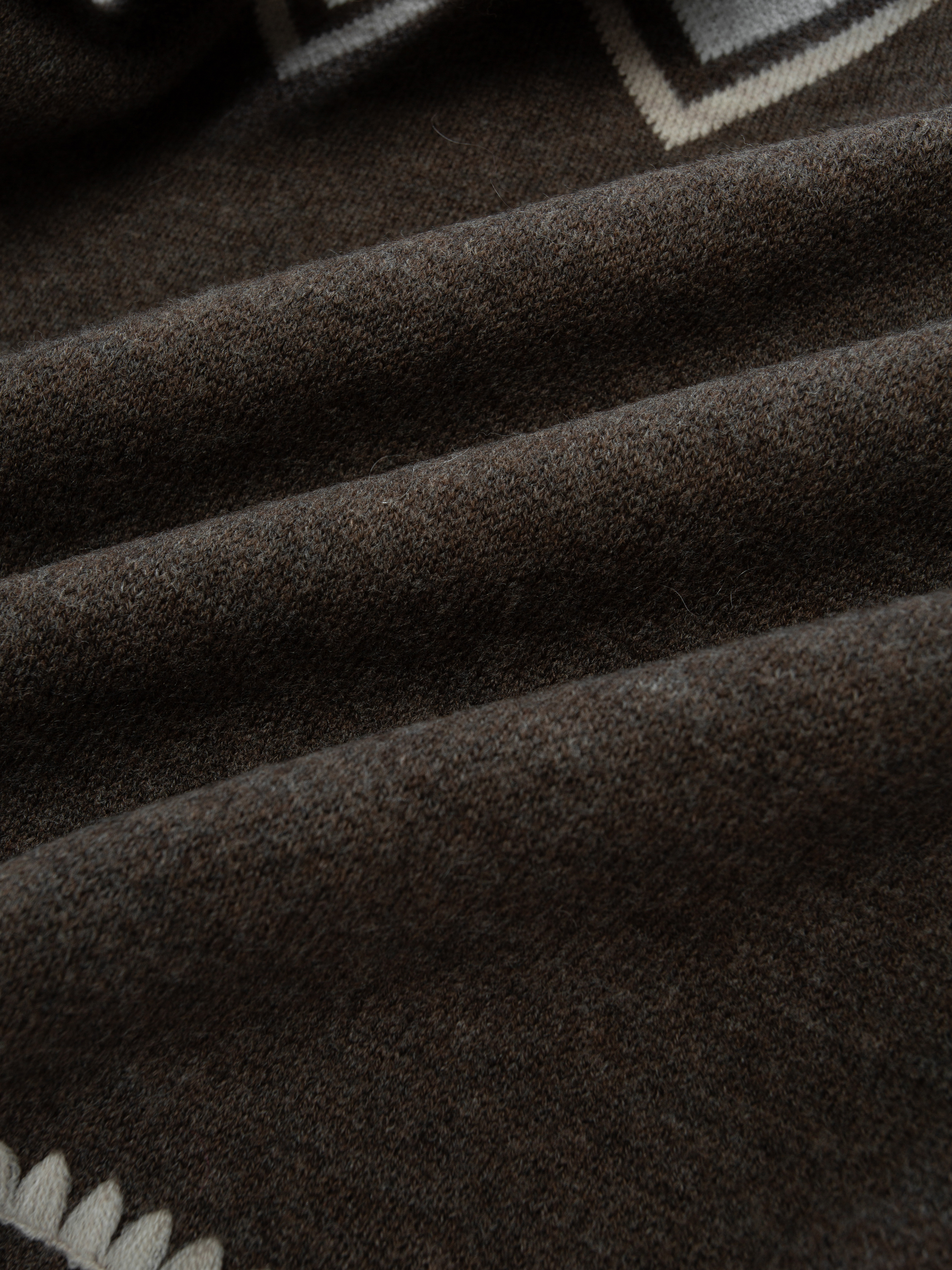 Rondslottet Strikkejakke Dark Brown