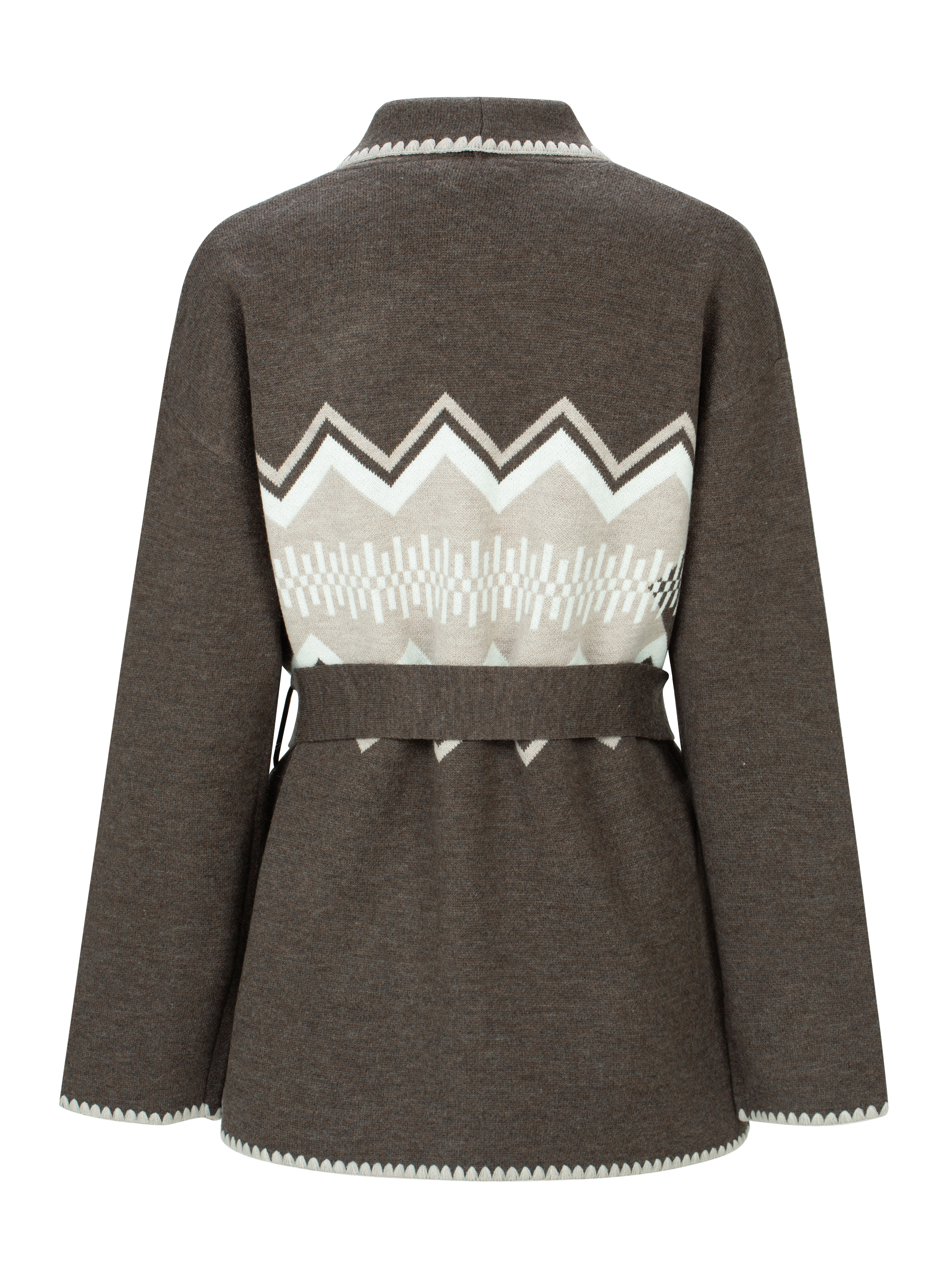 Rondslottet Strikkejakke Dark Brown