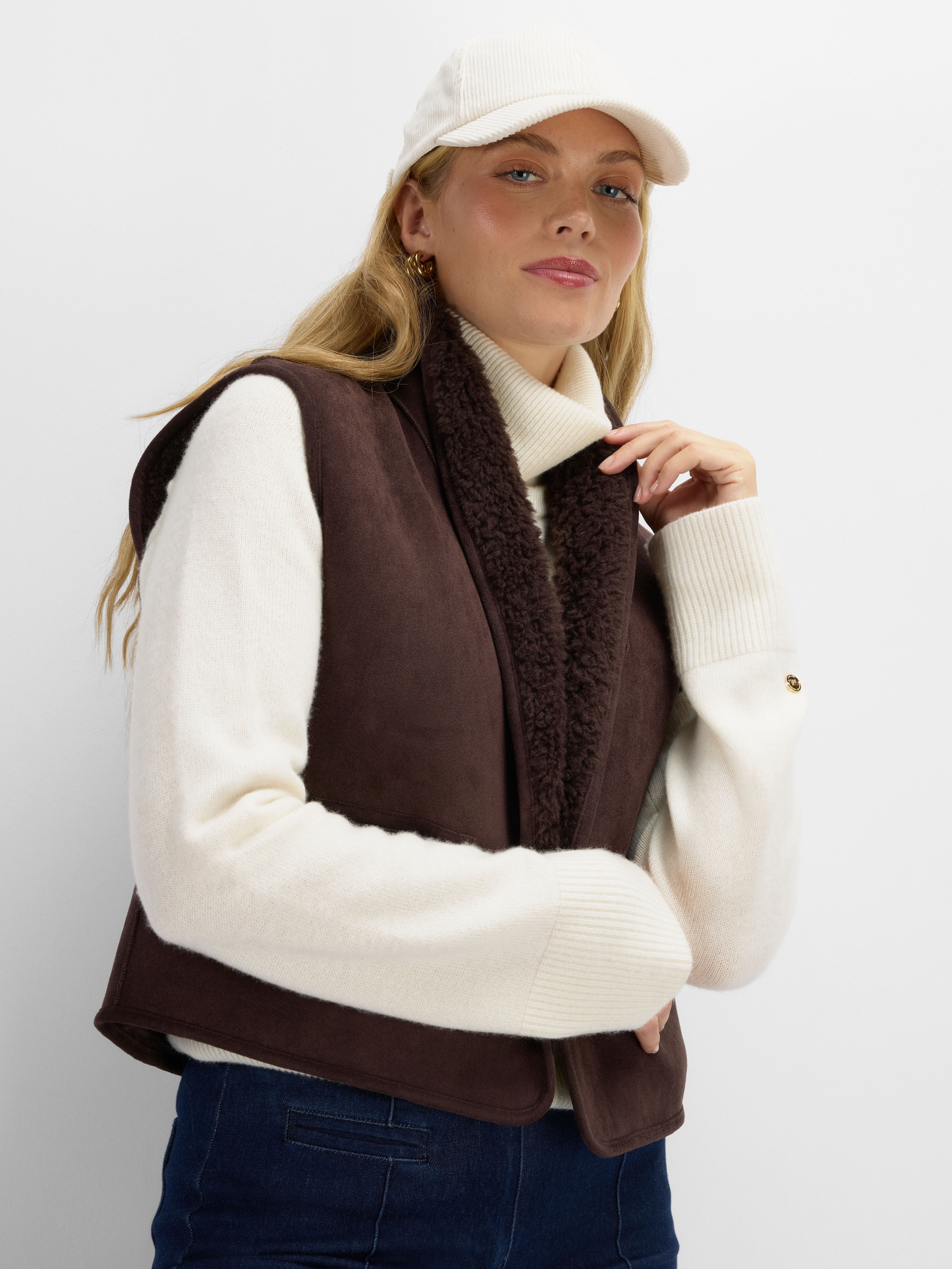 Solbakken Lammeull Vest Mocca
