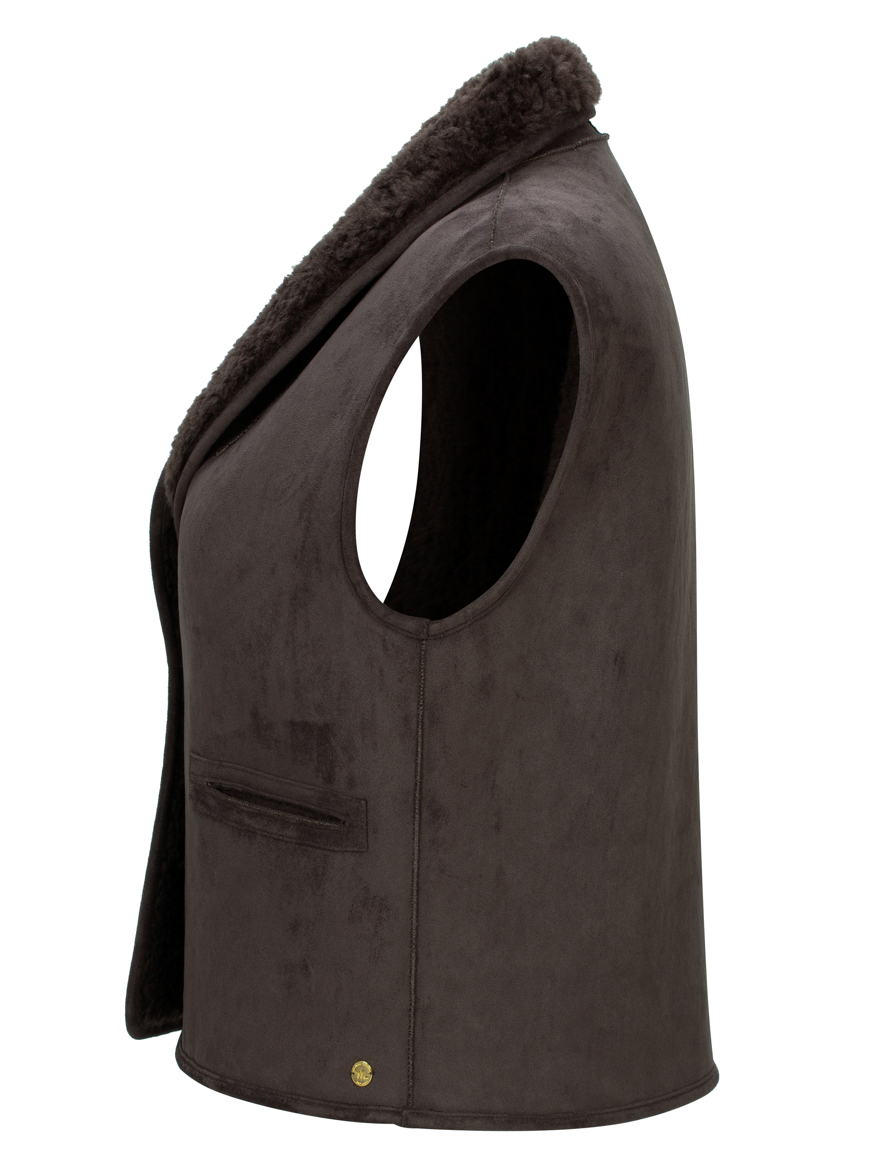 Solbakken Lammeull Vest Mocca