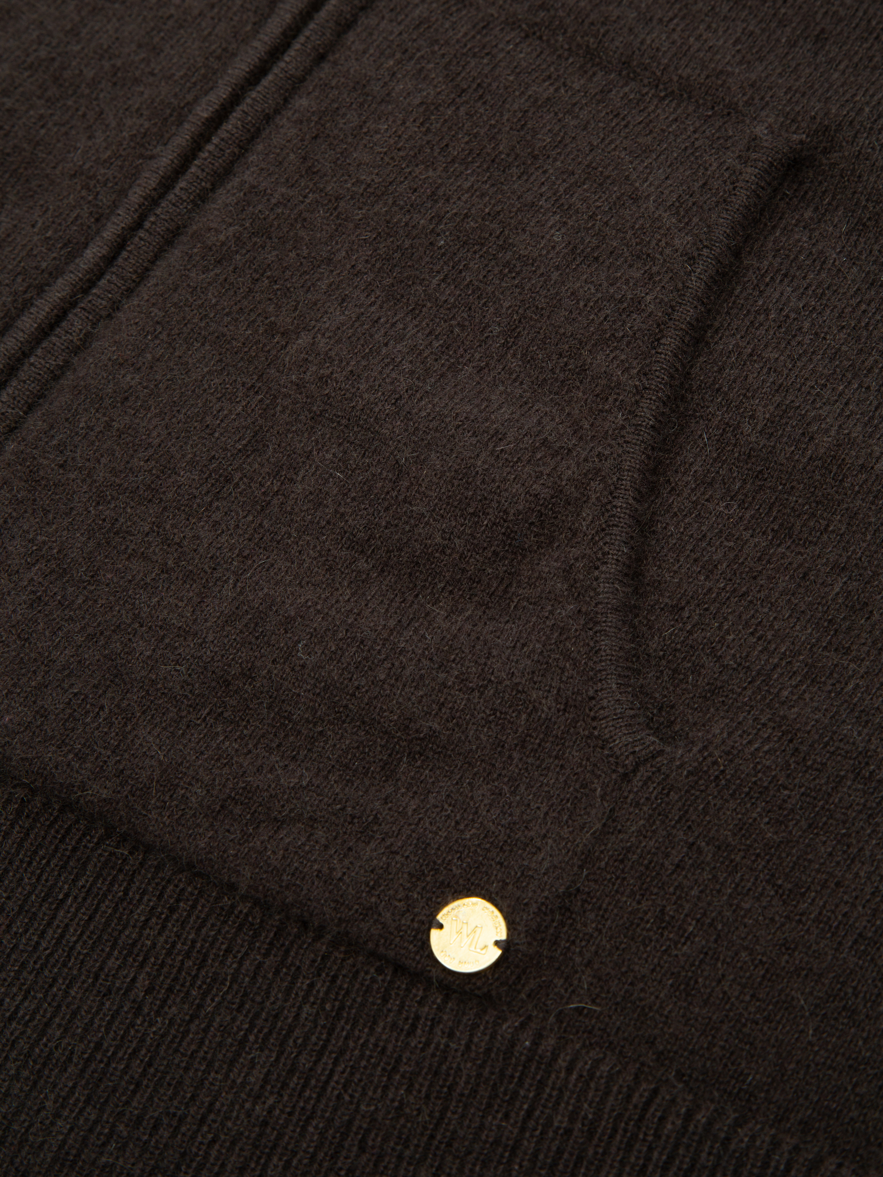 Stortoppen Kashmirjakke Dark Brown