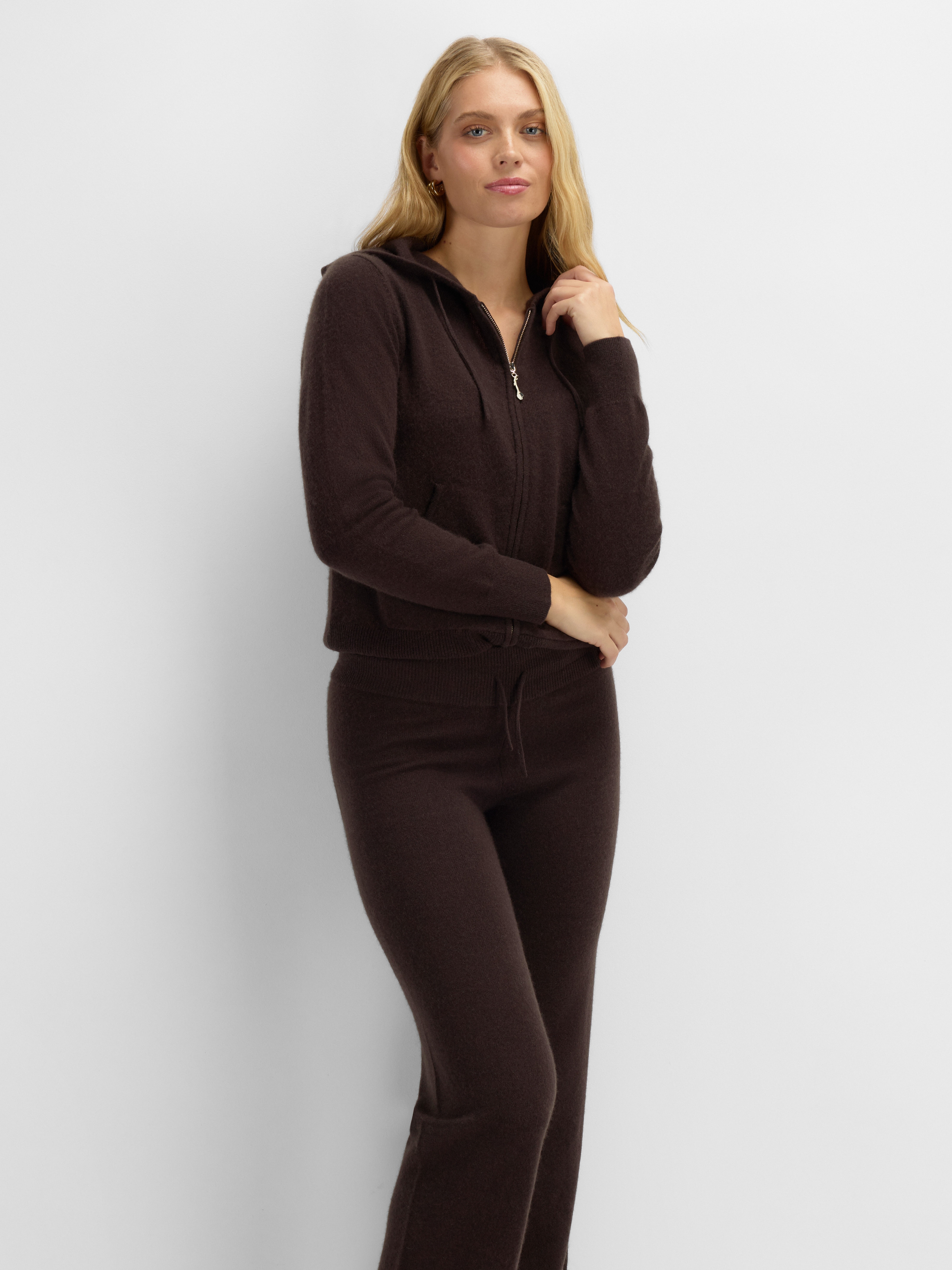 Stortoppen Kashmirbukse - Regular Dark Brown