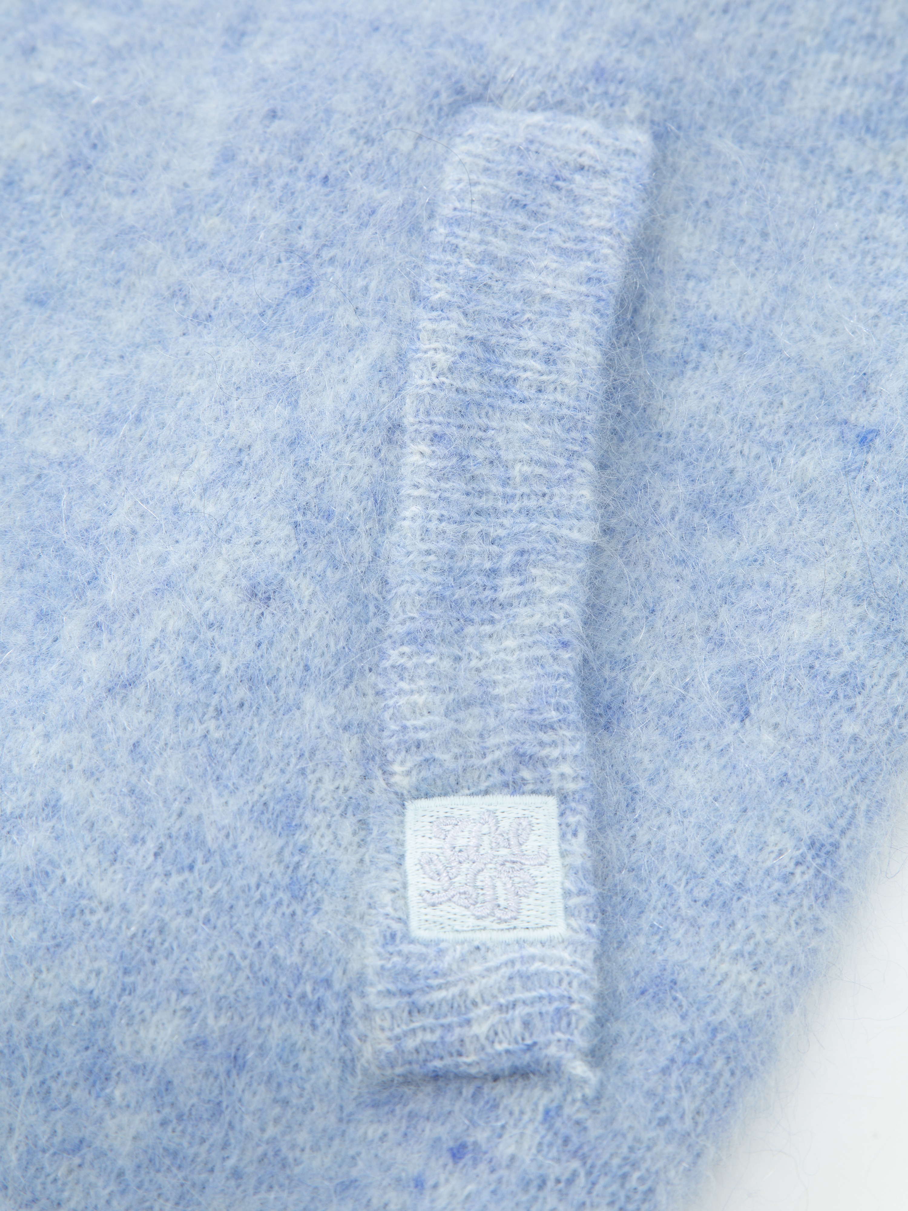 Tinden Strikkejakke Light Blue Melange