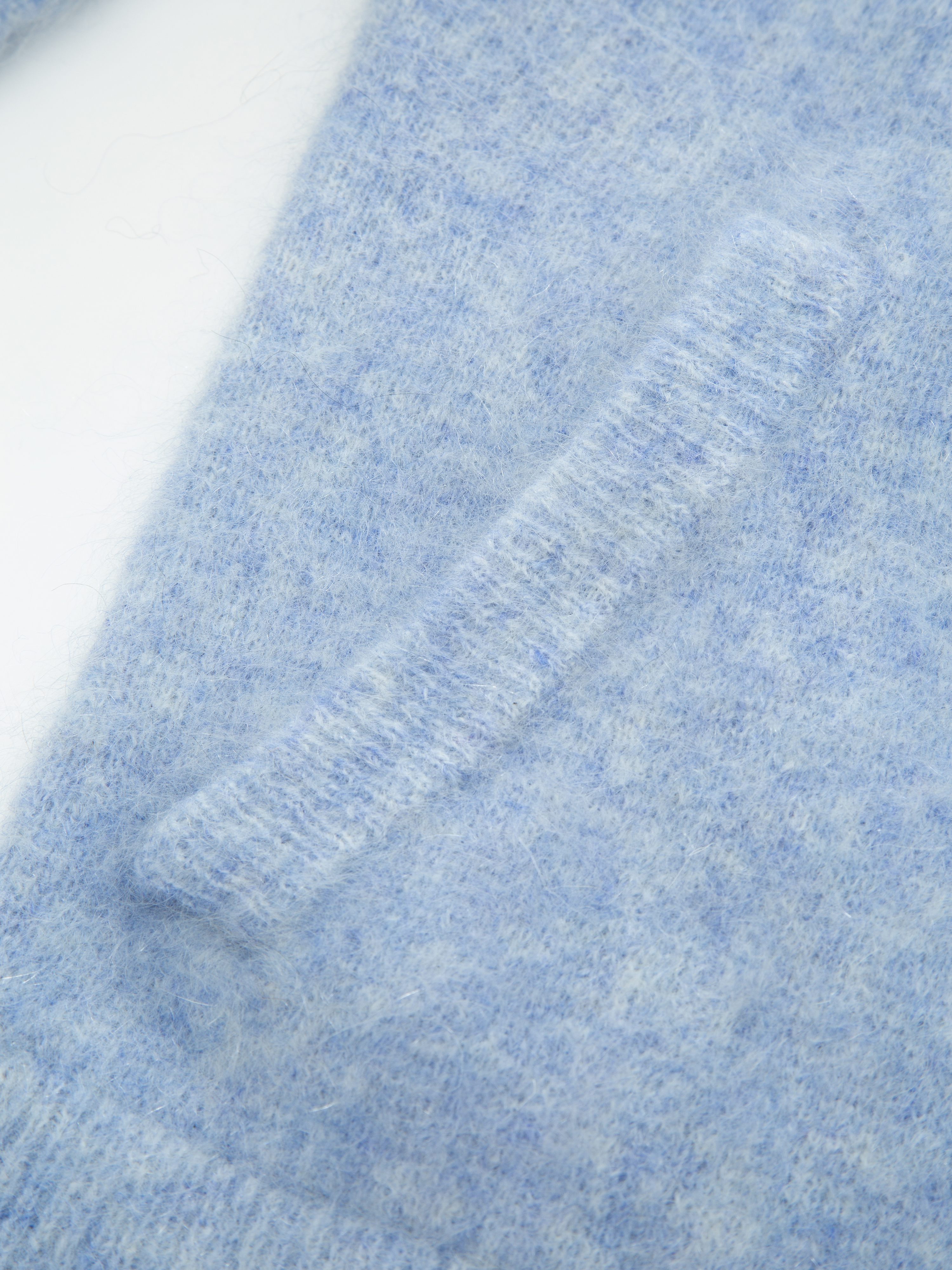 Tinden Strikkejakke Light Blue Melange