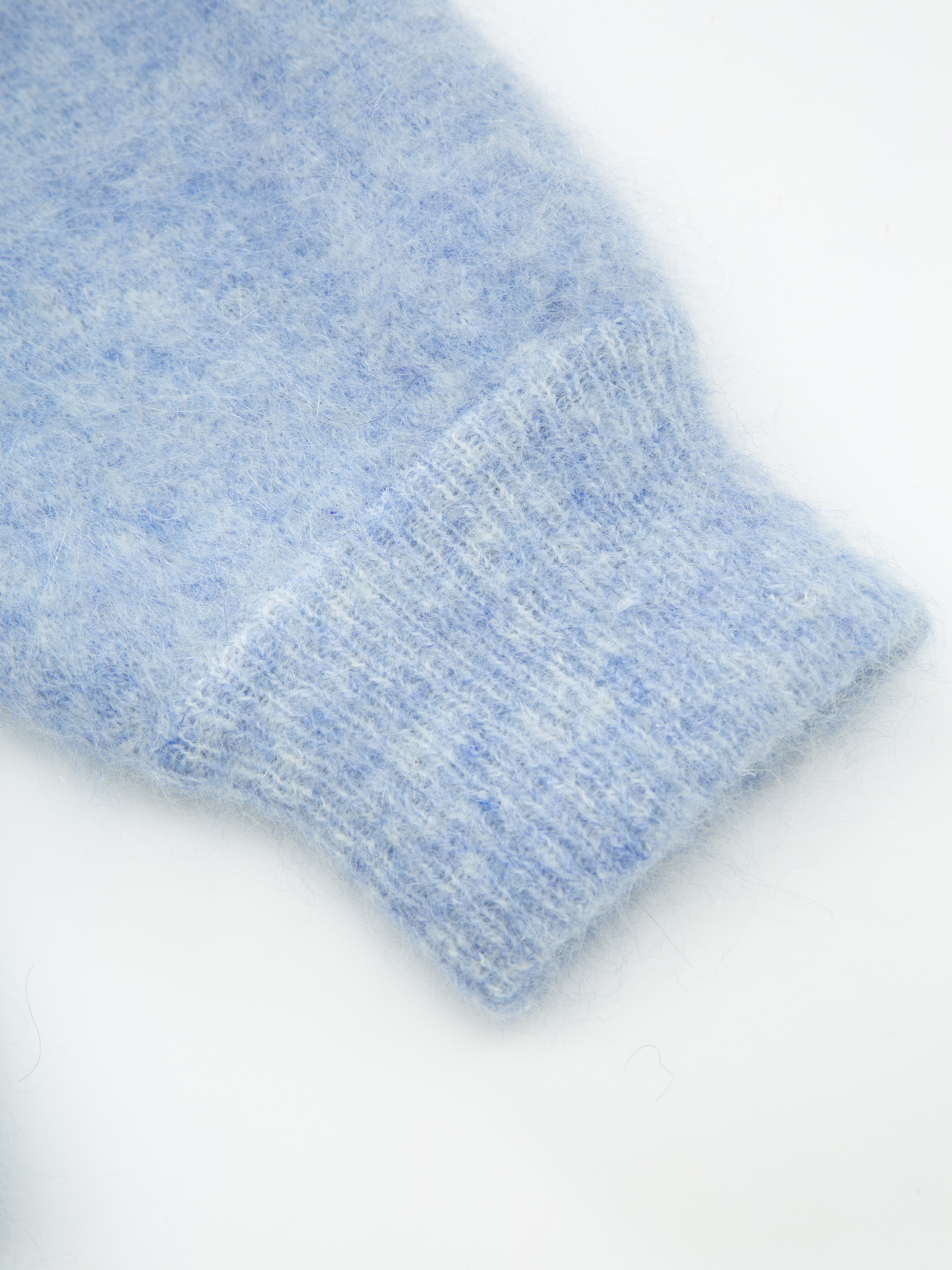 Tinden Strikkejakke Light Blue Melange