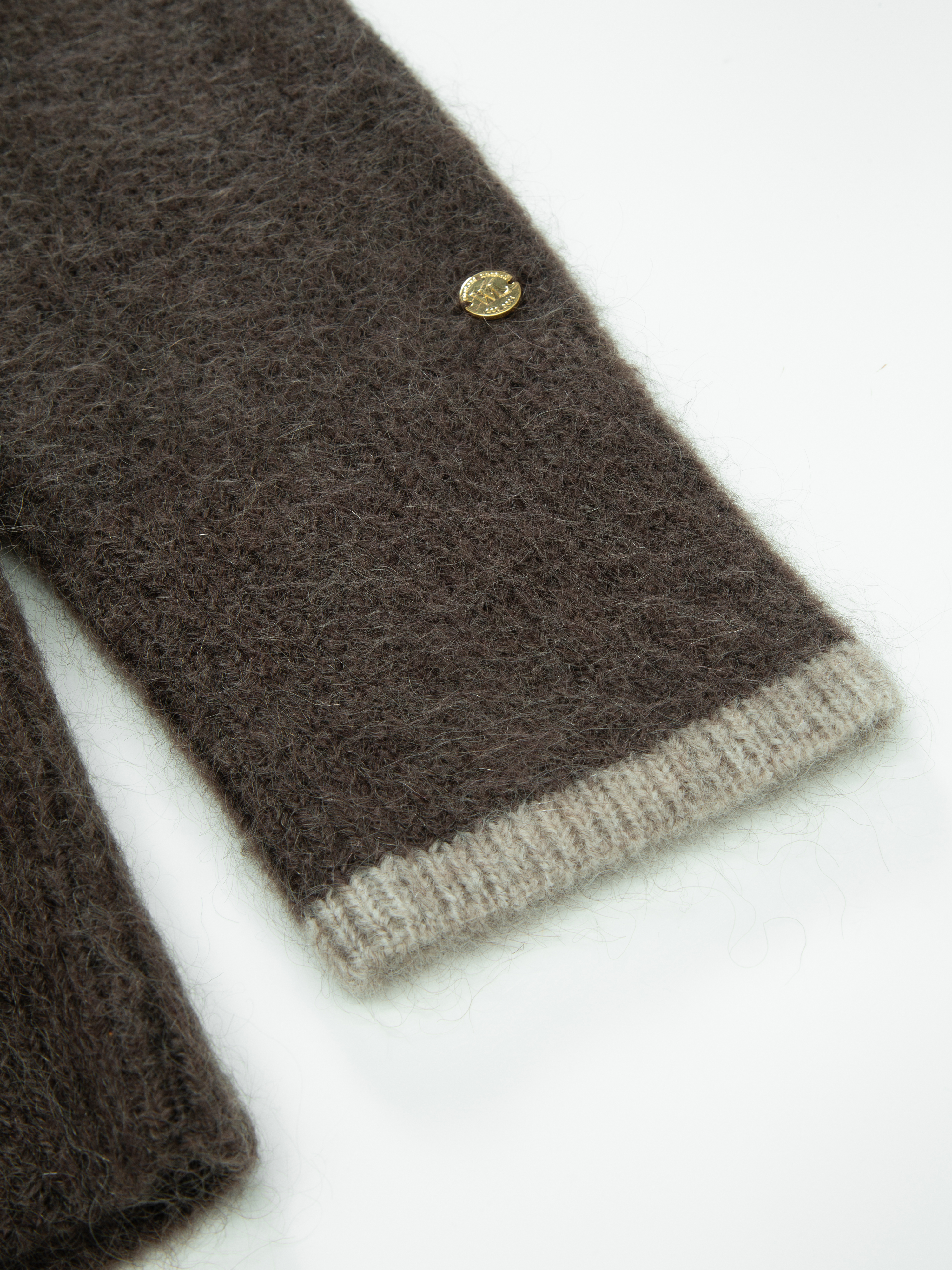 Torghatten Strikkegenser  Dark Brown