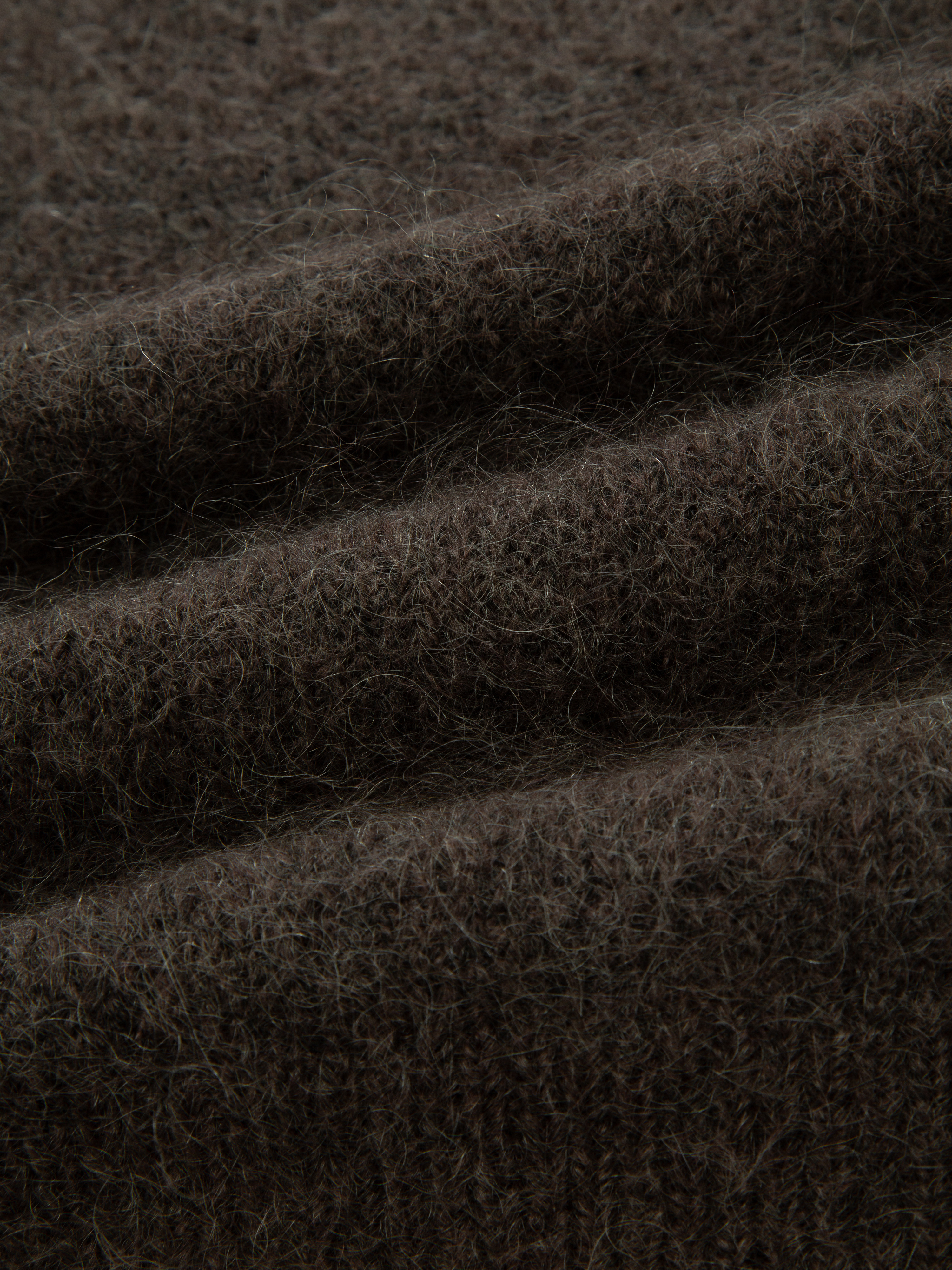 Torghatten Strikkegenser  Dark Brown