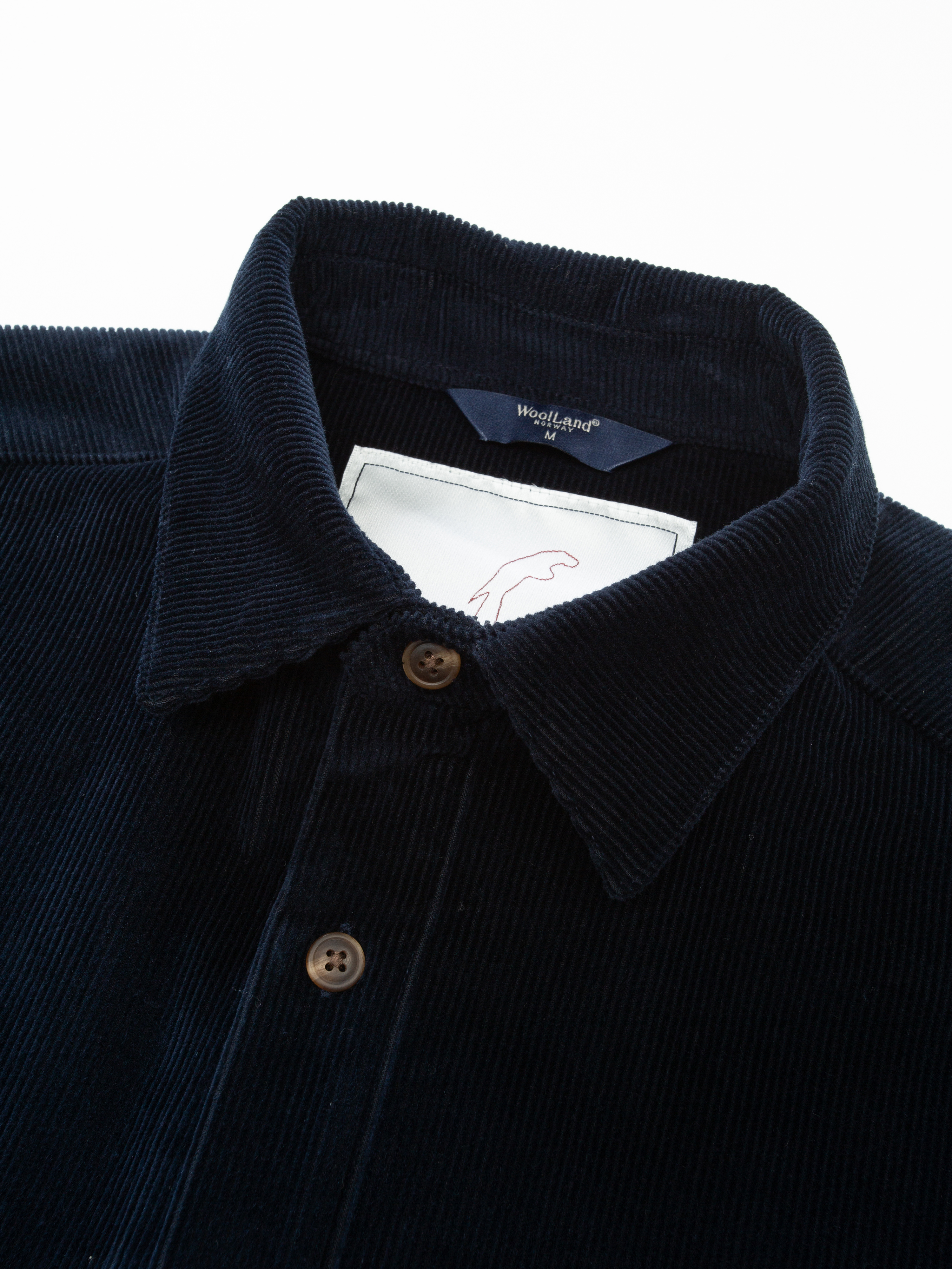 Lygna Cordskjorte Dark Blue