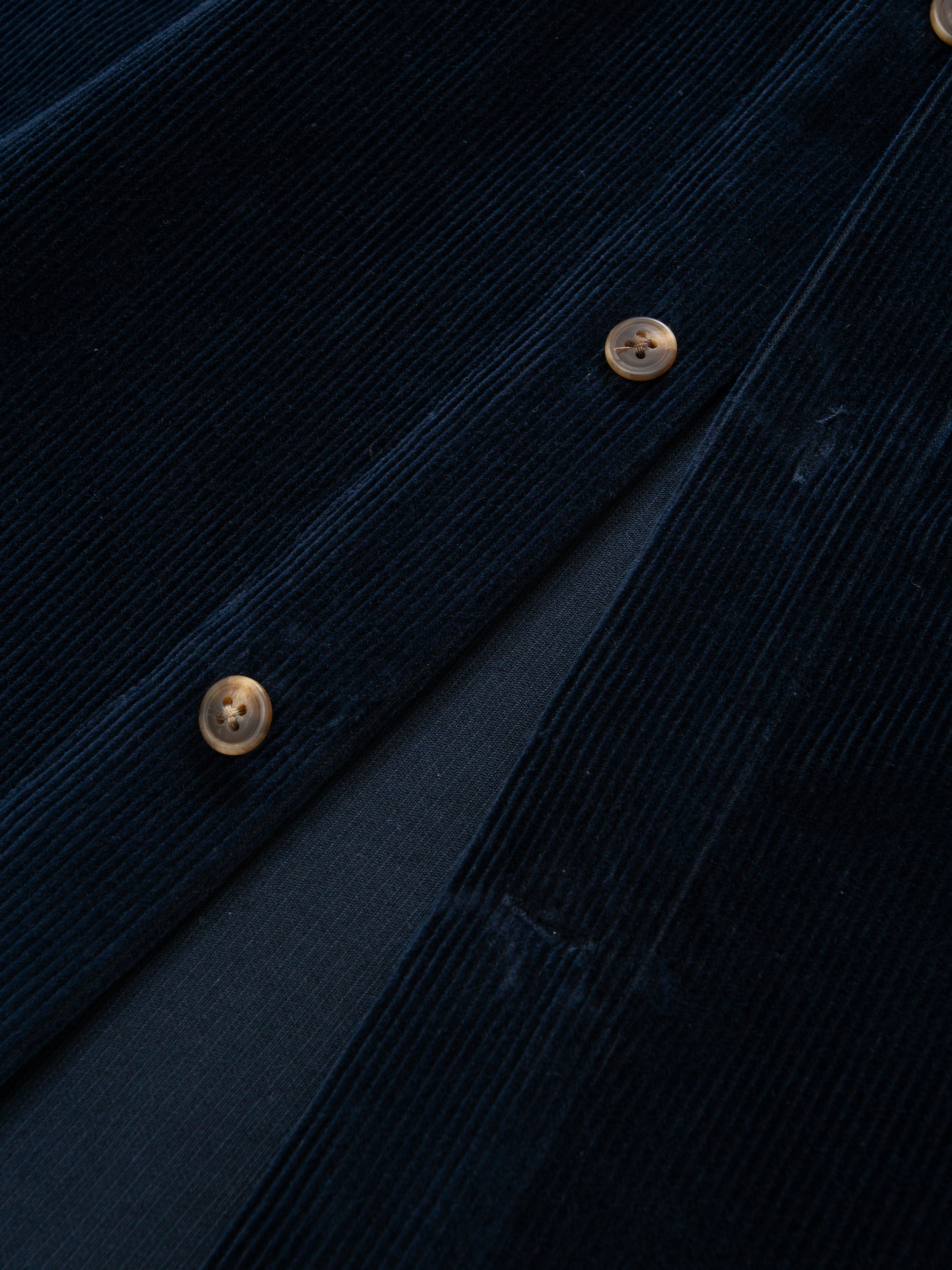 Lygna Cordskjorte Dark Blue