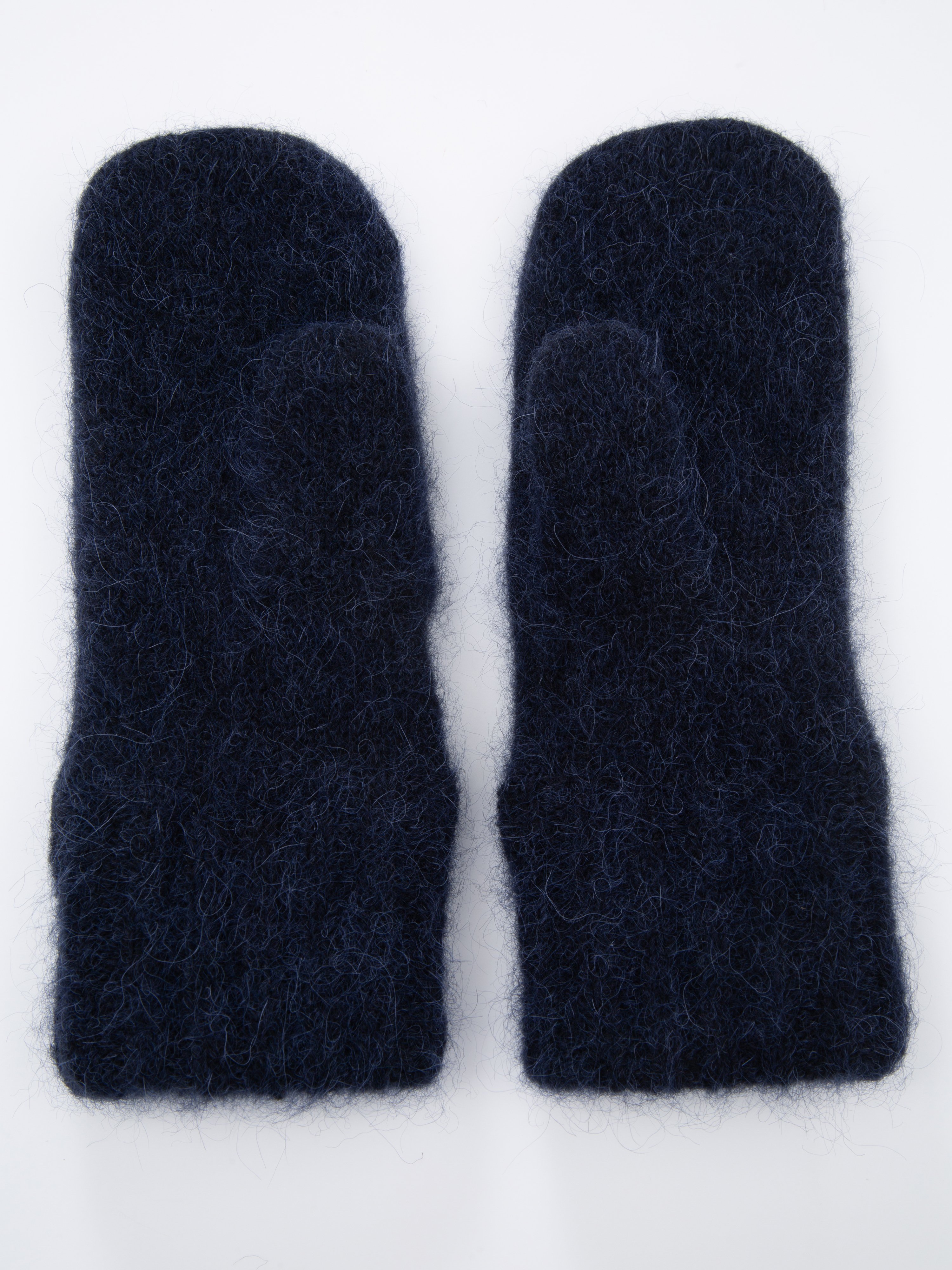Raulandstind Strikkede Votter Dark Blue