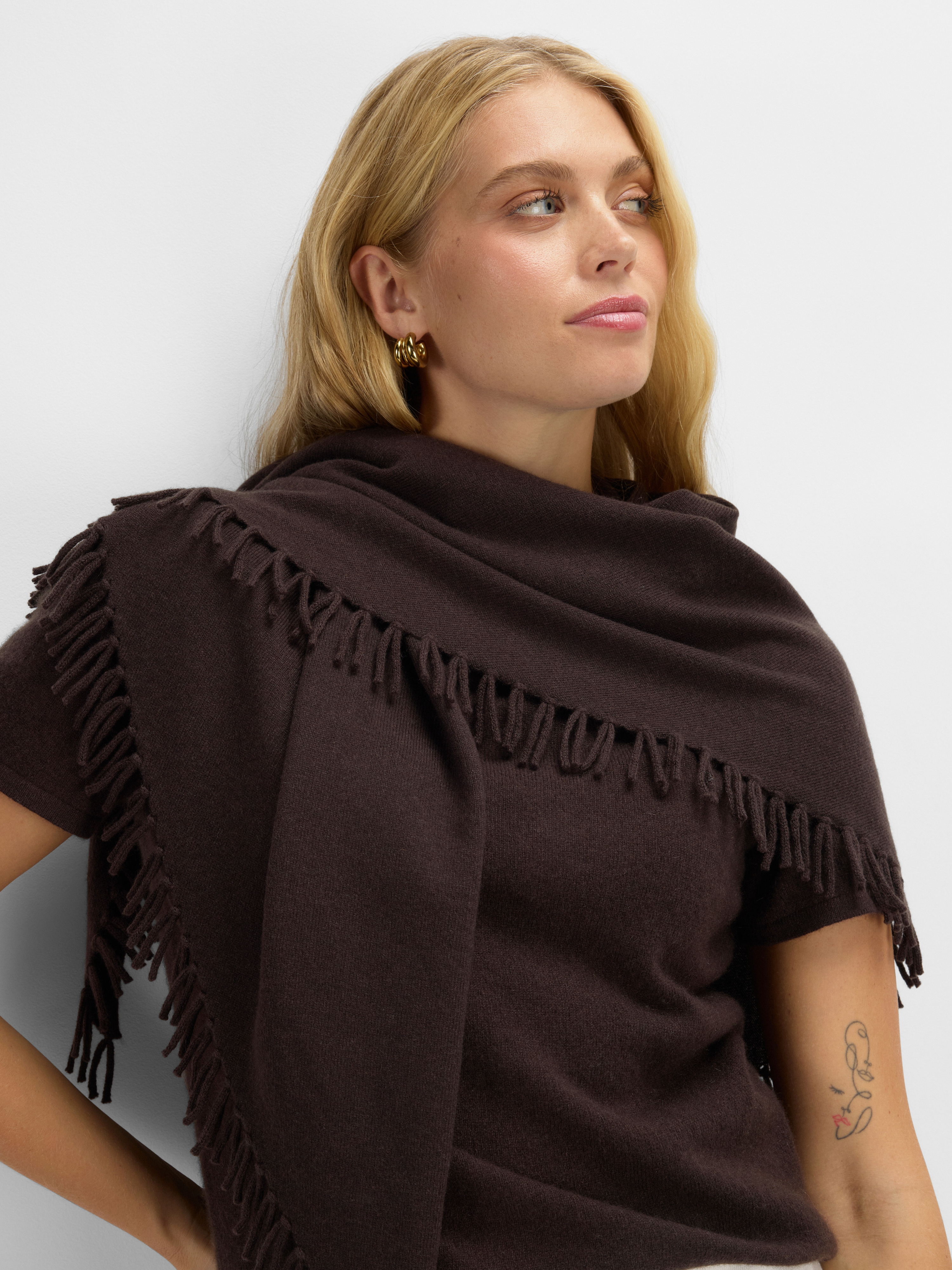 Stortoppen Kashmirskjerf  Dark Brown