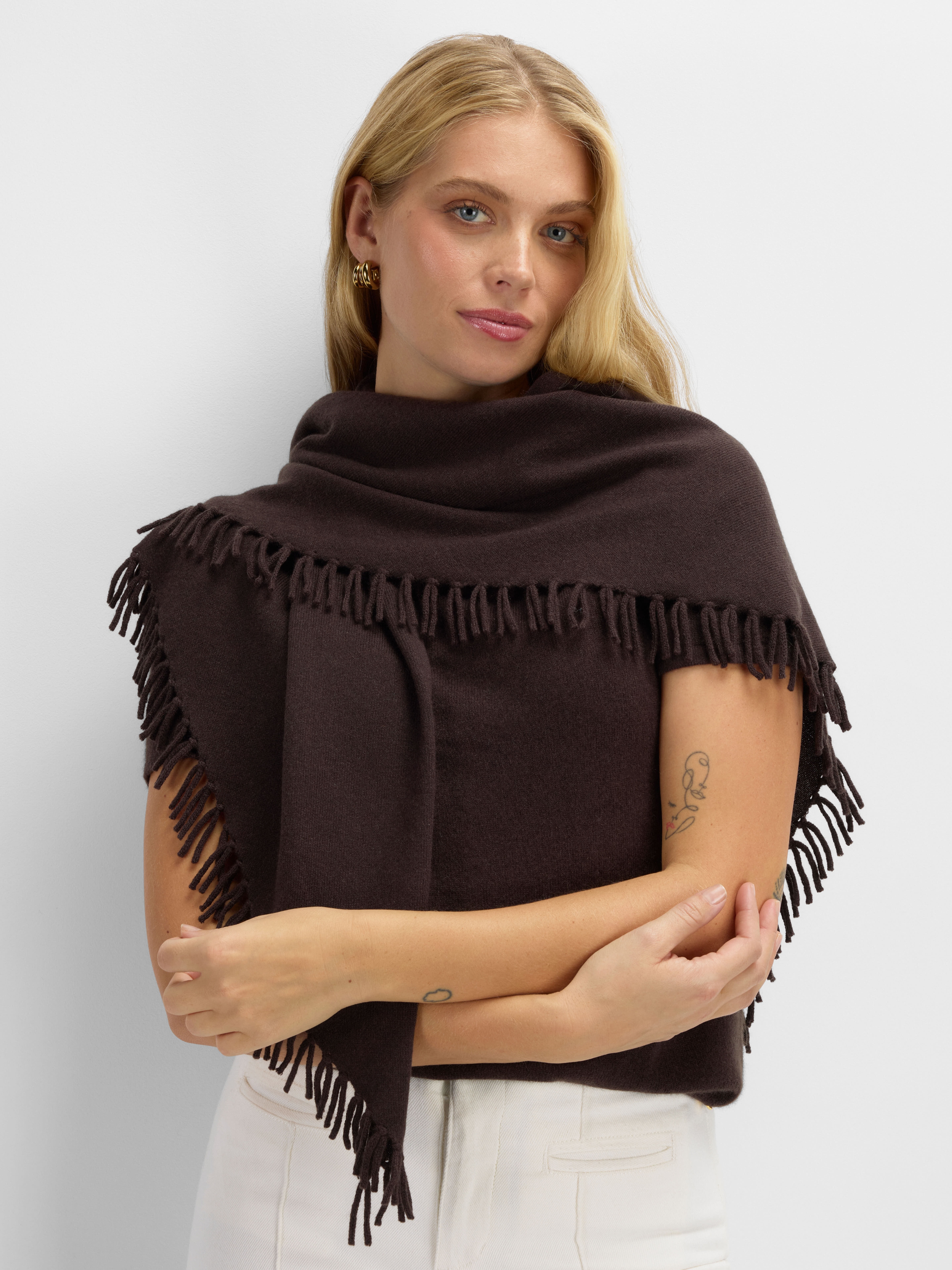 Stortoppen Kashmirskjerf  Dark Brown