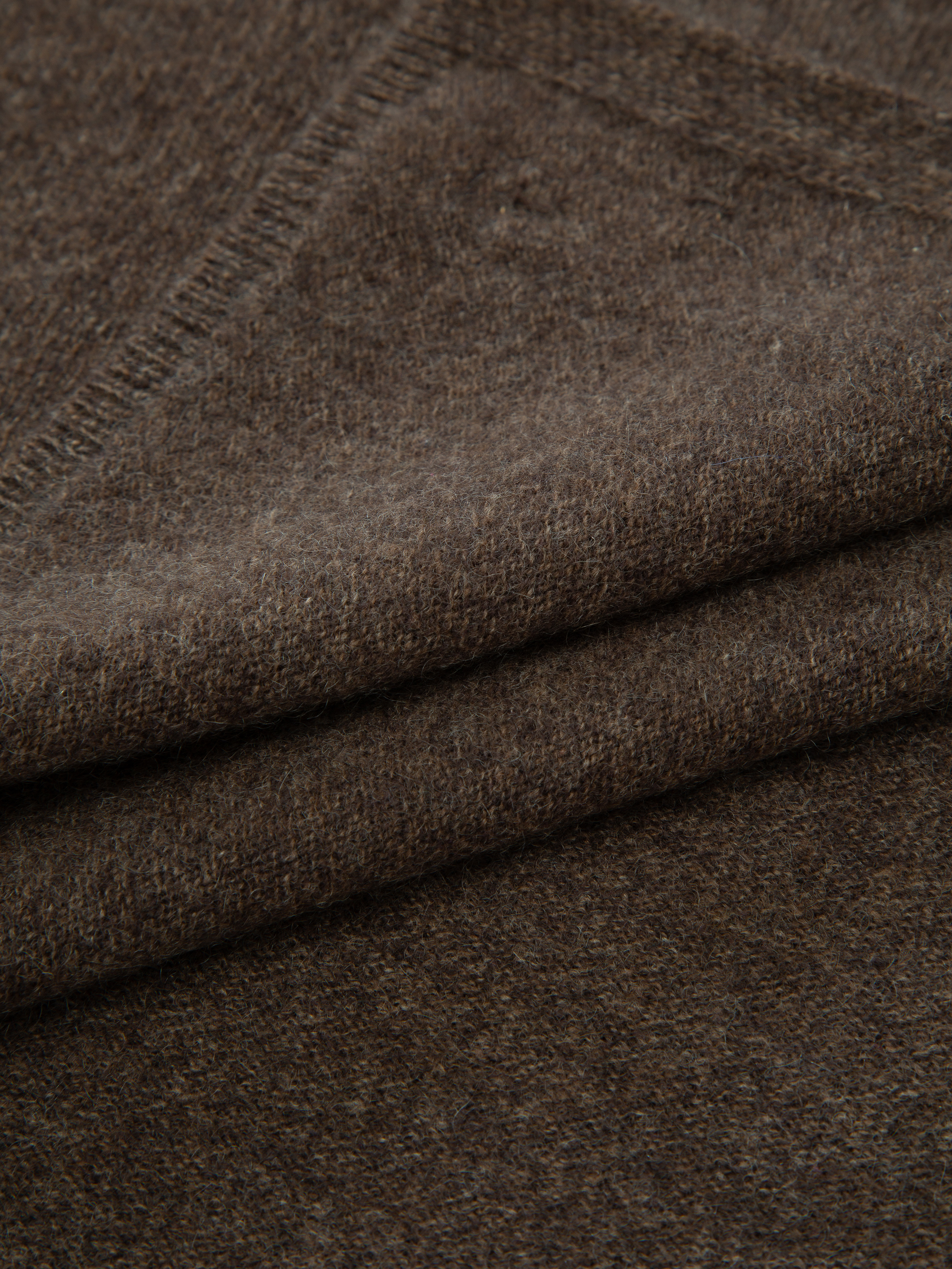 Stortoppen Kashmirskjerf Dark Brown Melange