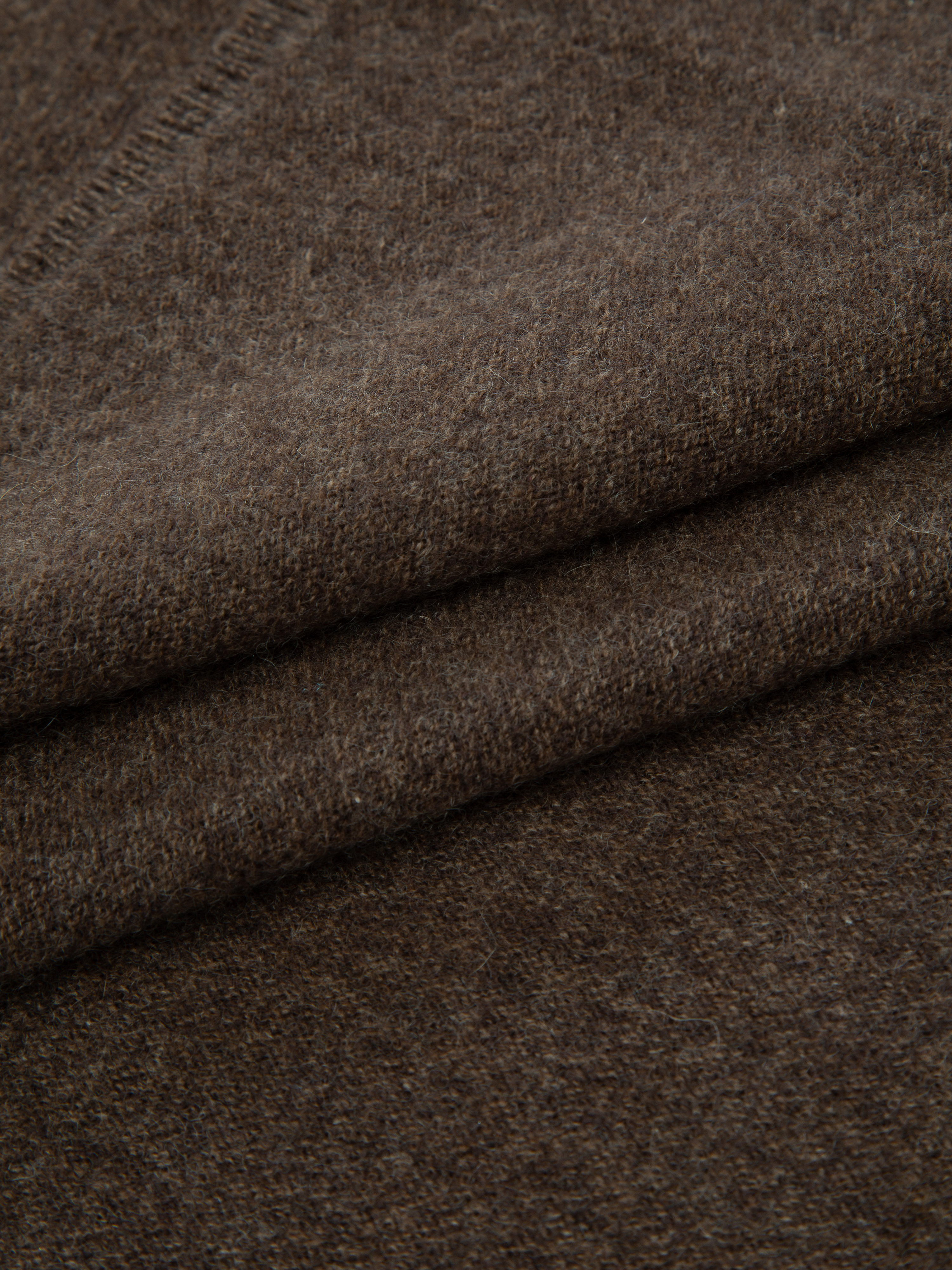 Stortoppen Kashmirskjerf Dark Brown Melange
