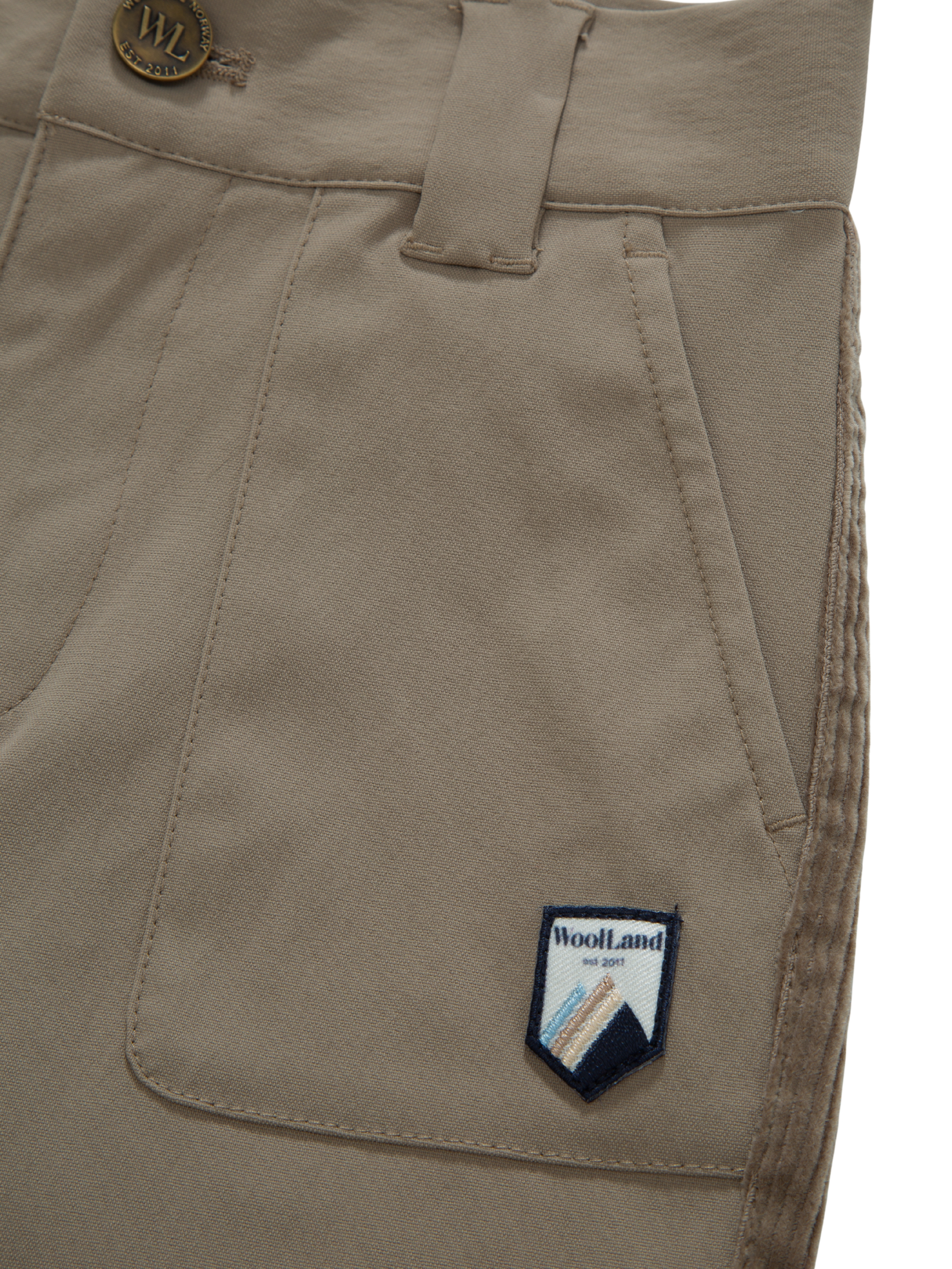 Romsdalseggen Cord Shorts  Driftwood