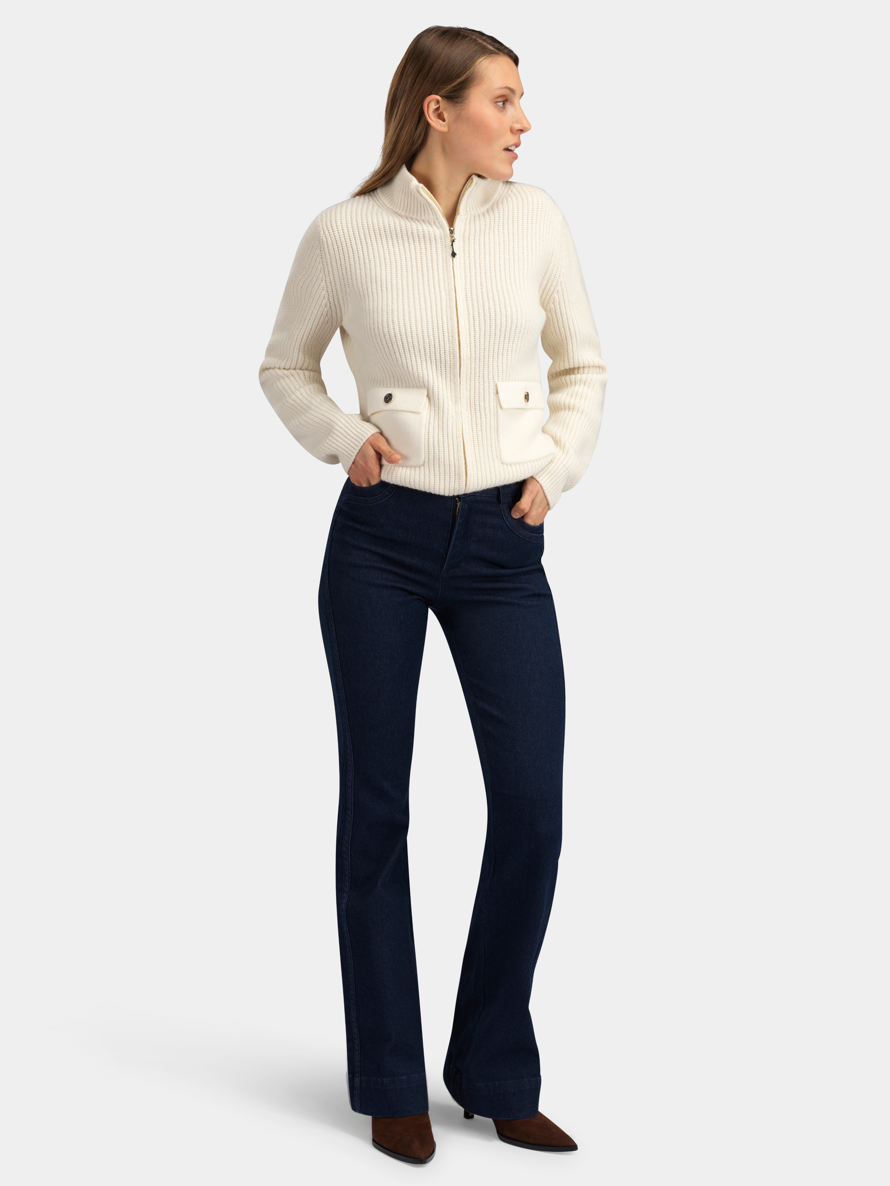 Fløya Ulljeans - Regular  Dark Blue
