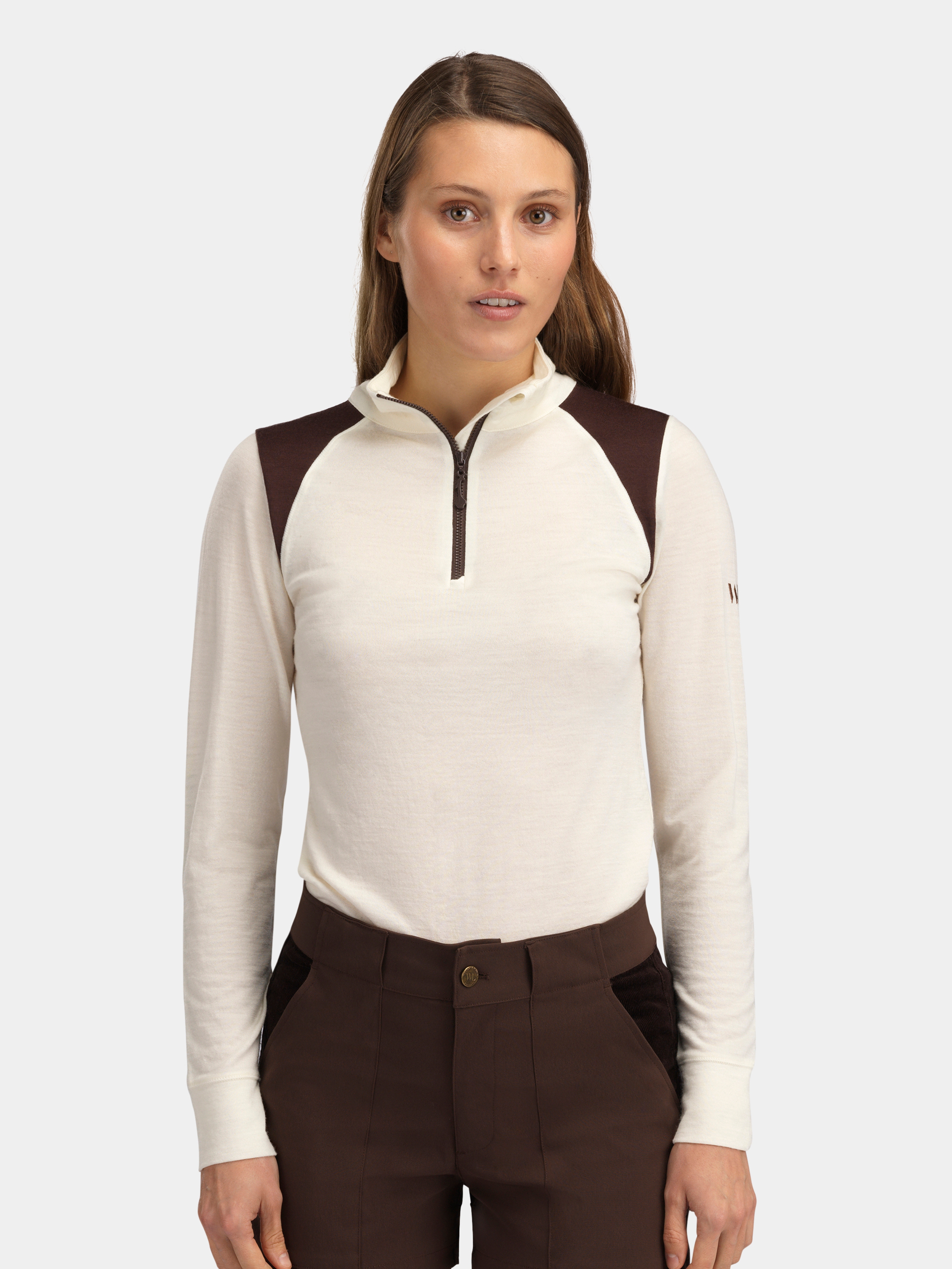 Hilleknuten Half-zip Ulltrøye Hot Fudge