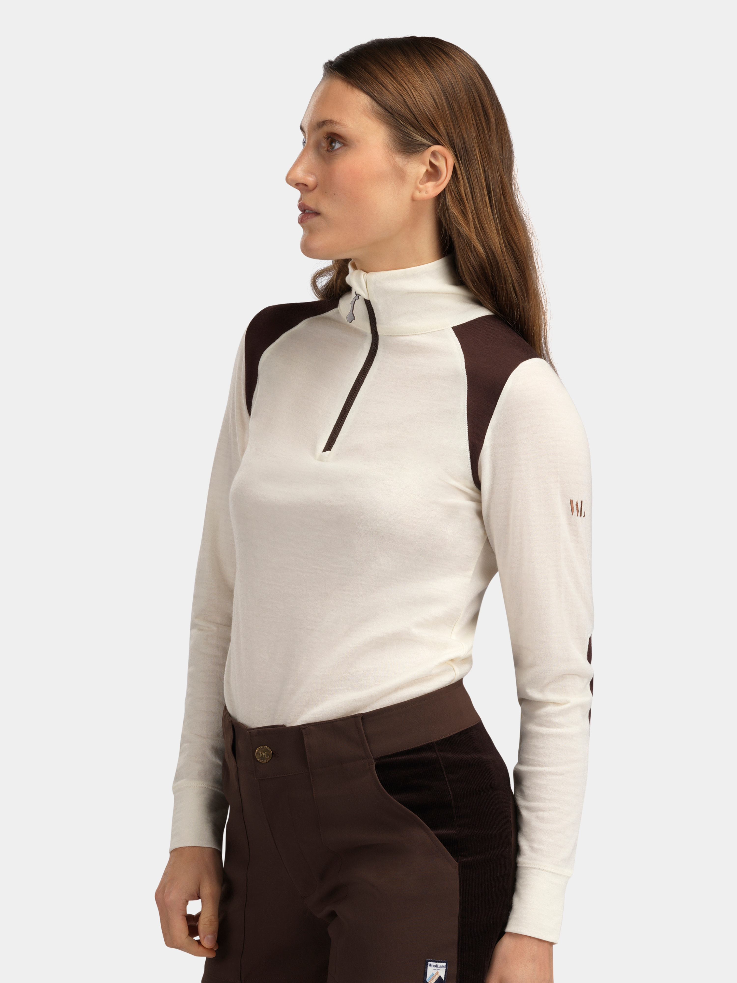 Hilleknuten Half-zip Ulltrøye Hot Fudge