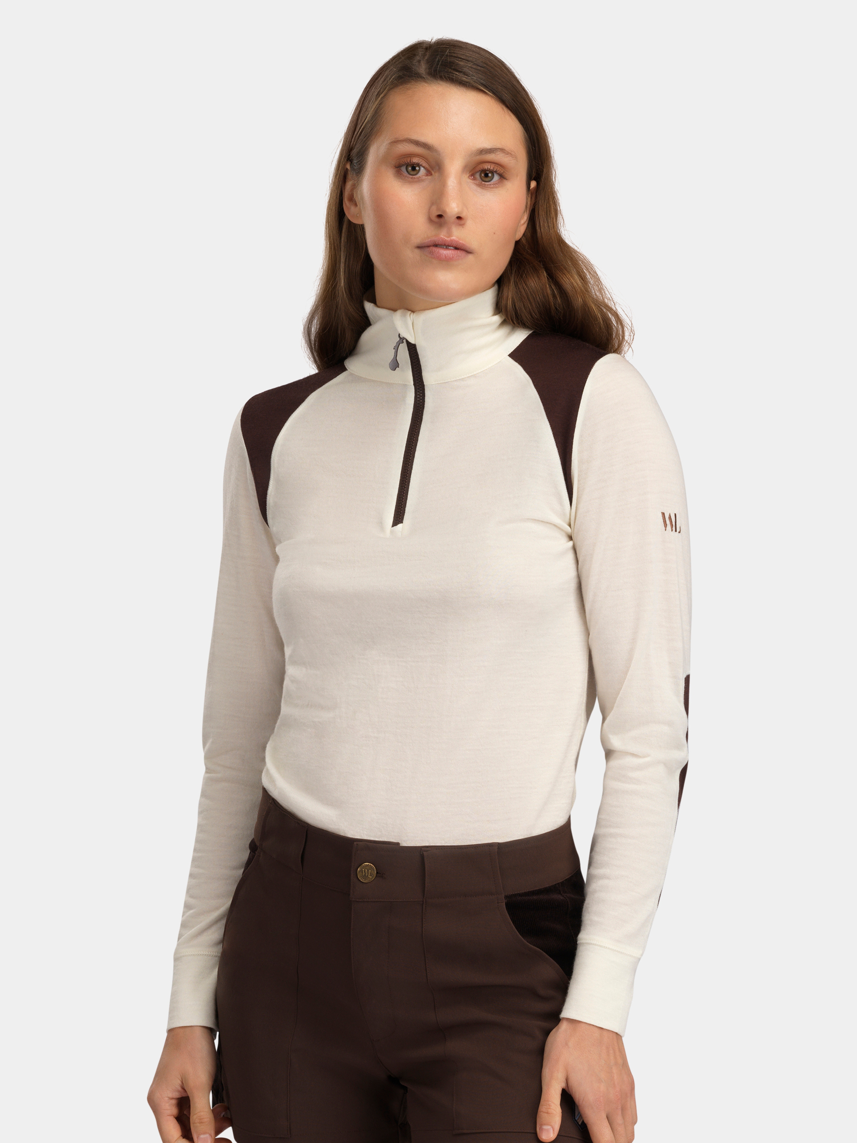 Hilleknuten Half-zip Ulltrøye Hot Fudge