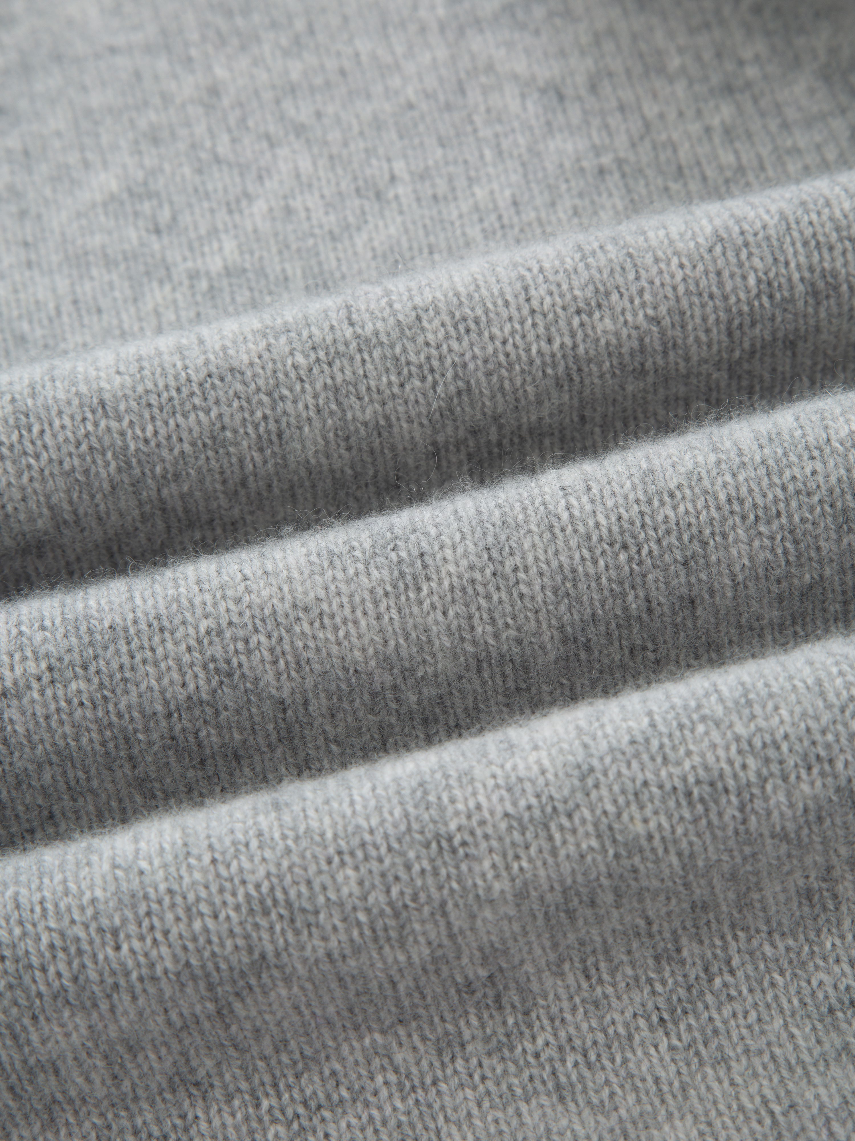 Justatinden Strikkegenser Light Grey Melange