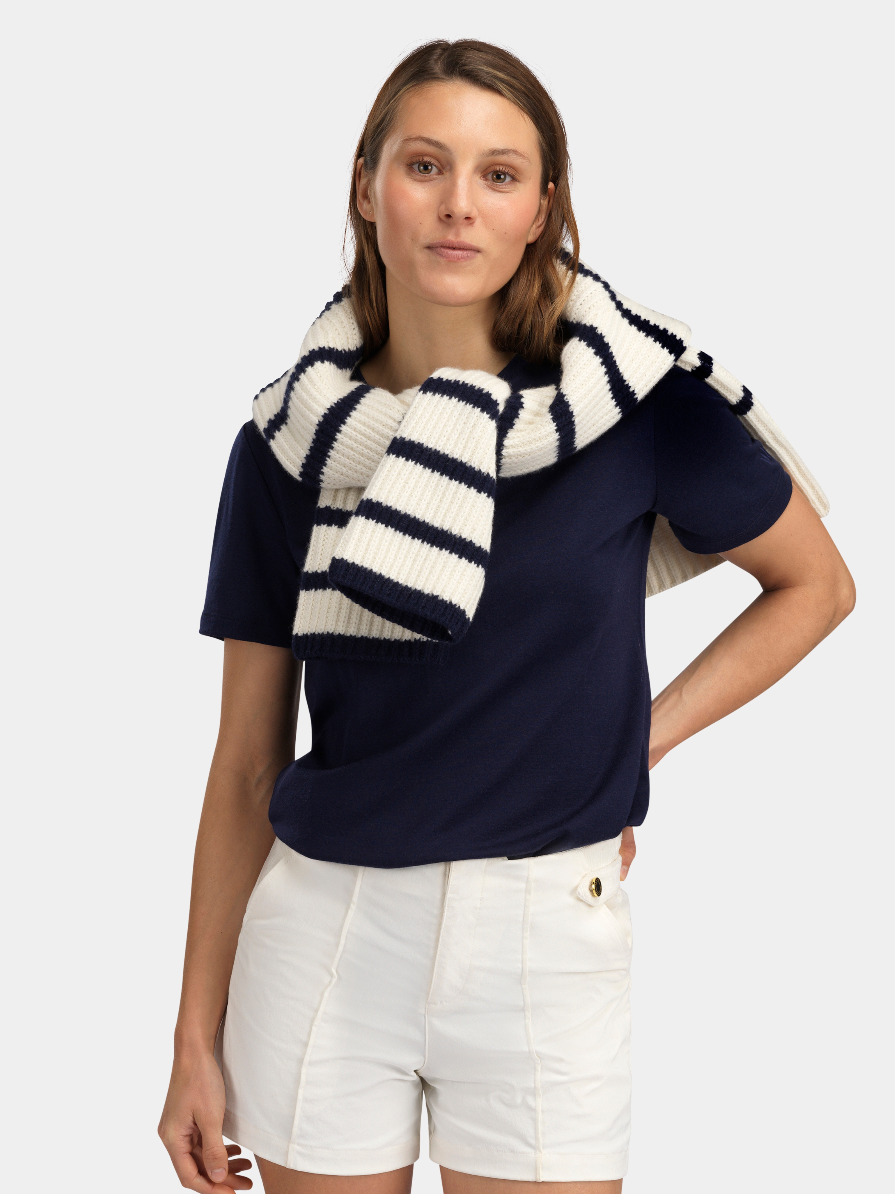 Kråkerøy Strikkegenser  Dark Blue