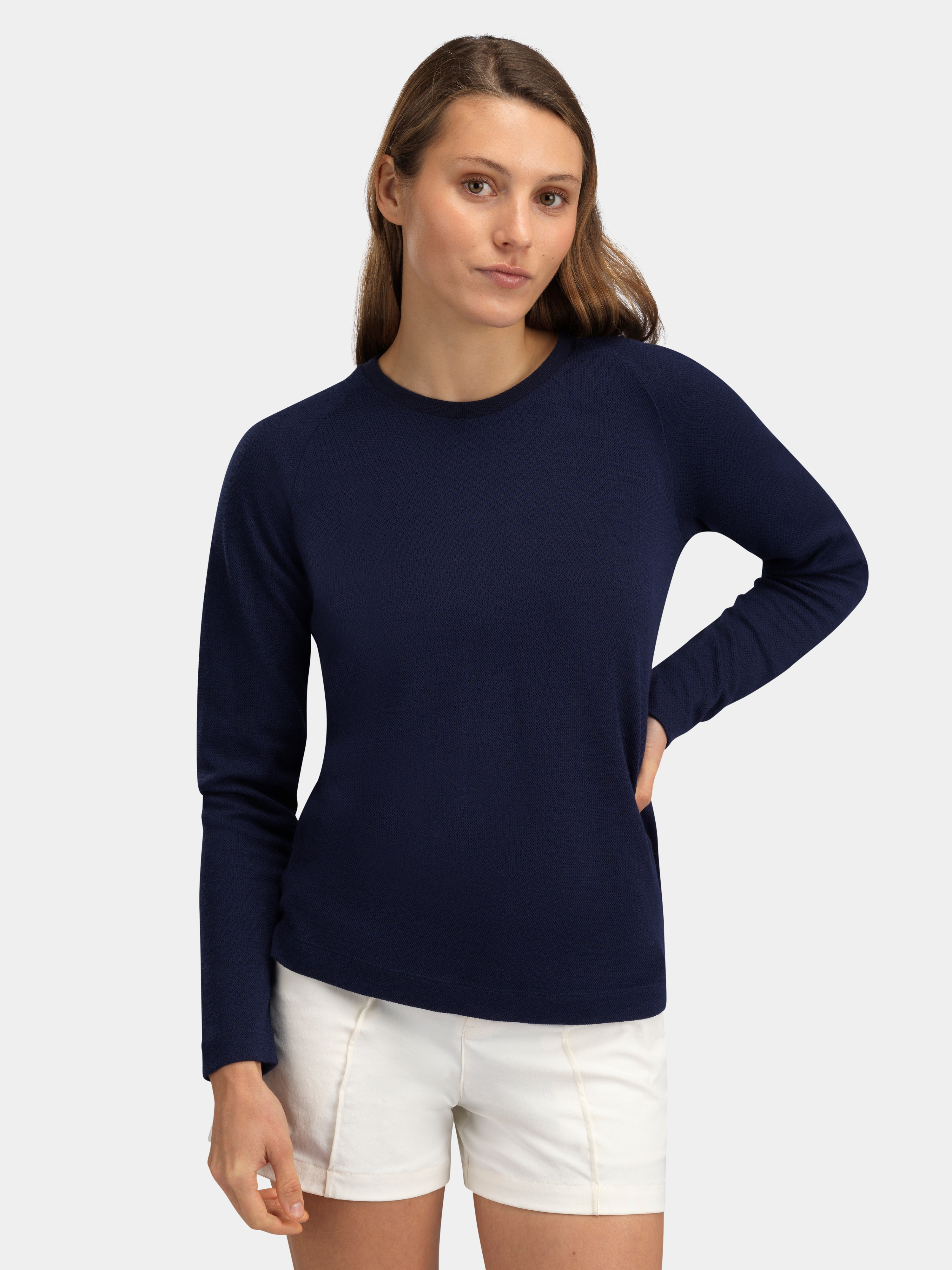 Lågen Merino Ulltrøye Blue Ink