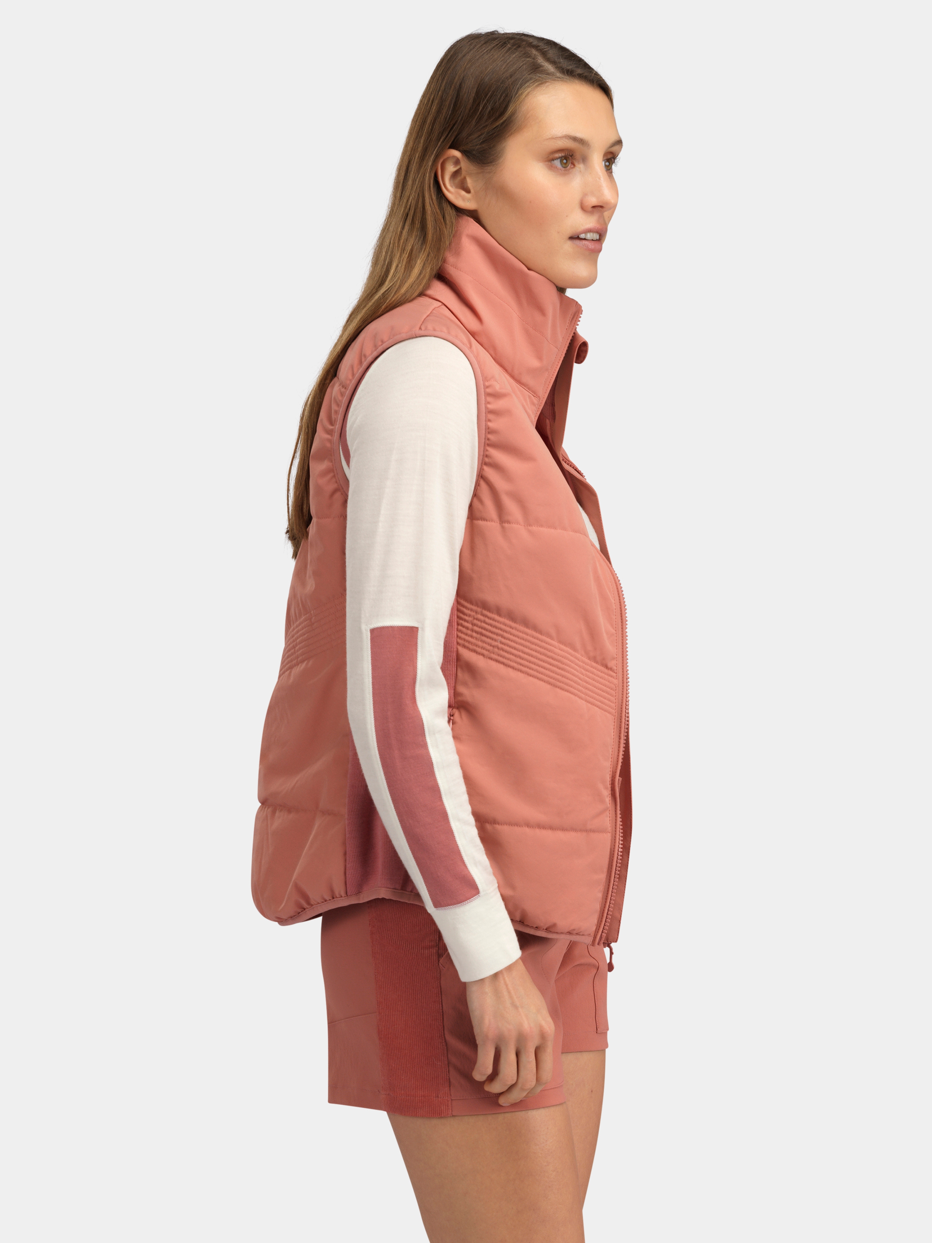 Rena Vest Burned Rose