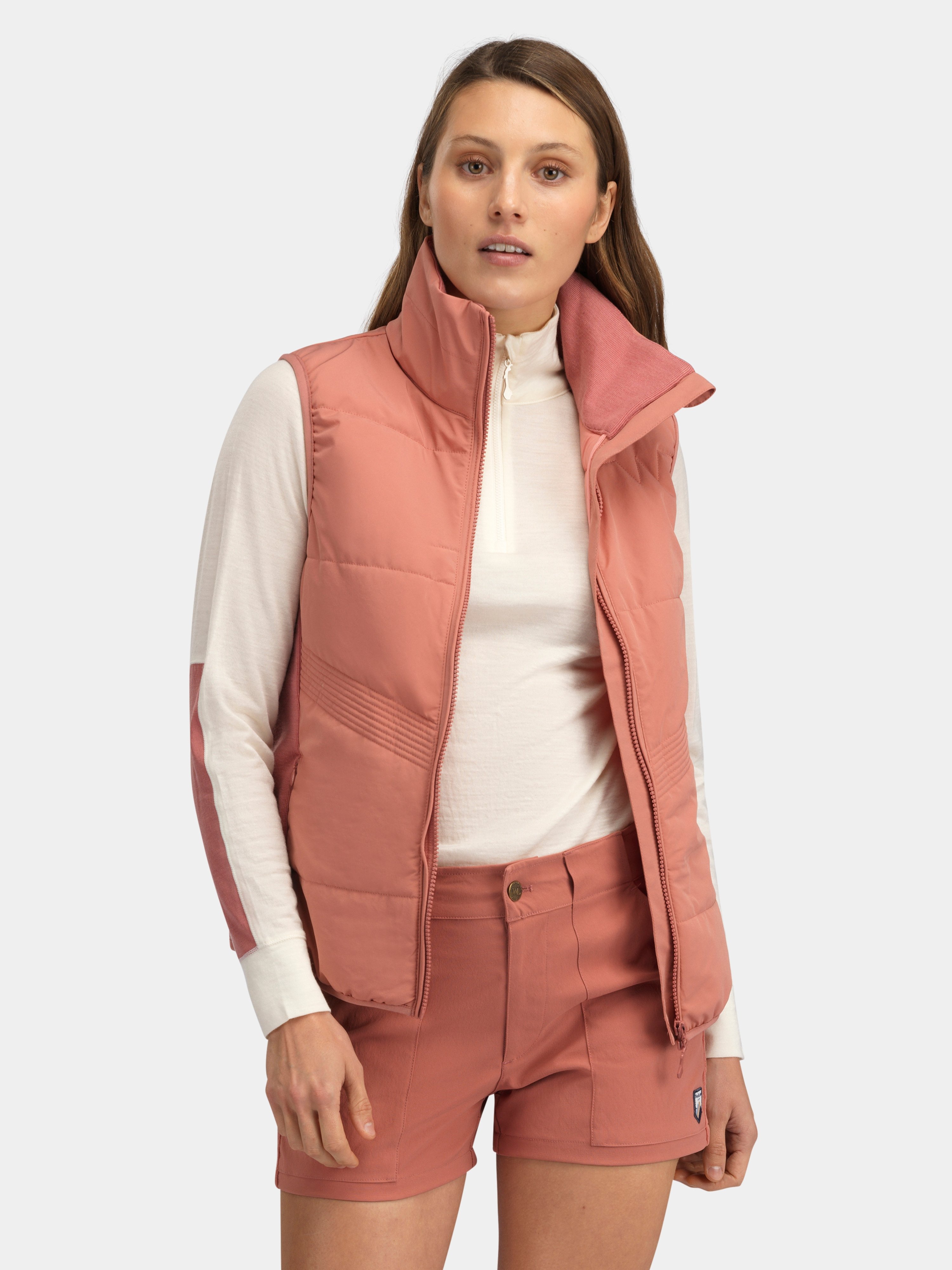 Rena Vest Burned Rose