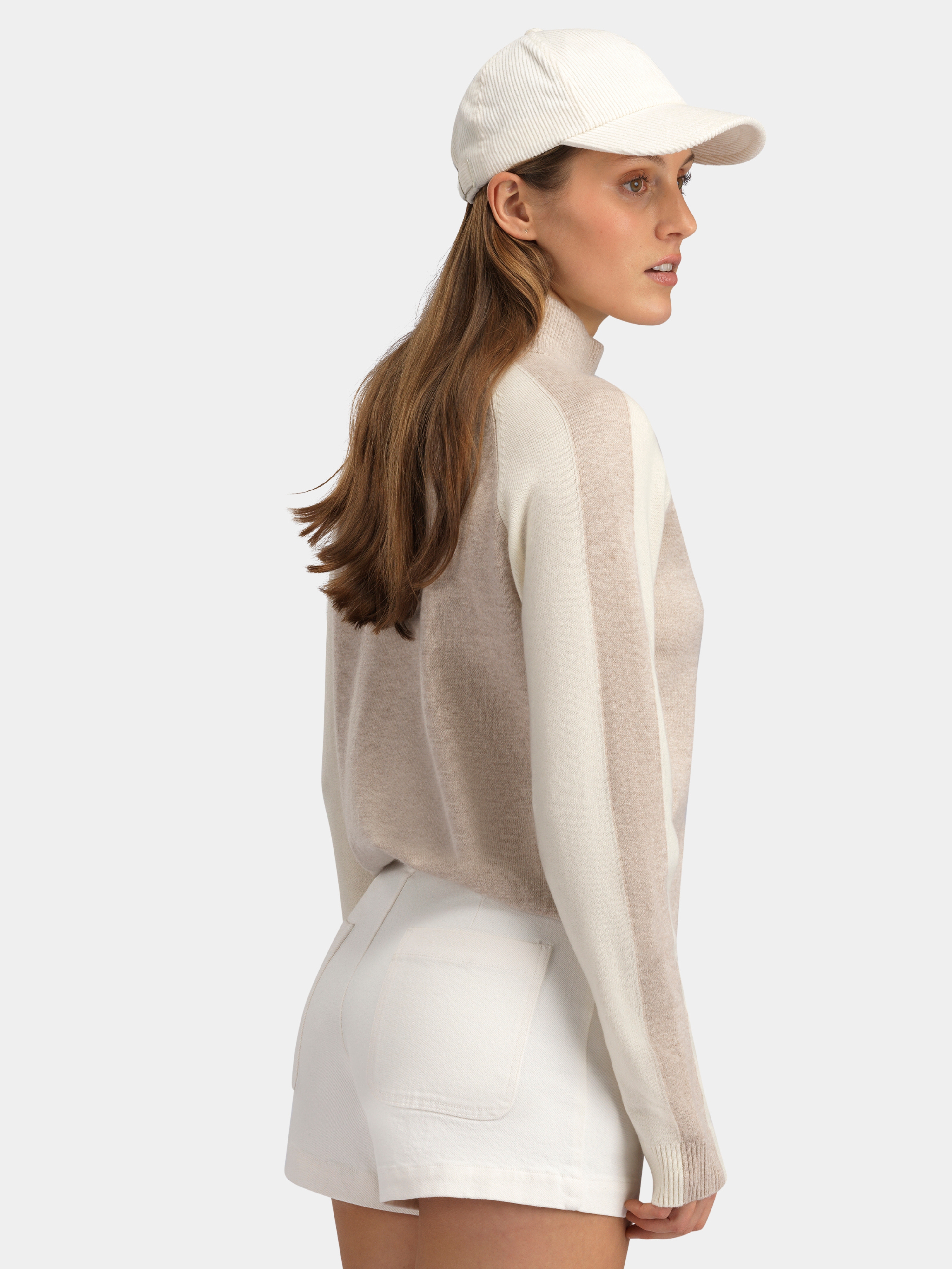 Risdalsfjellet Half-Zip Ullgenser Driftwood