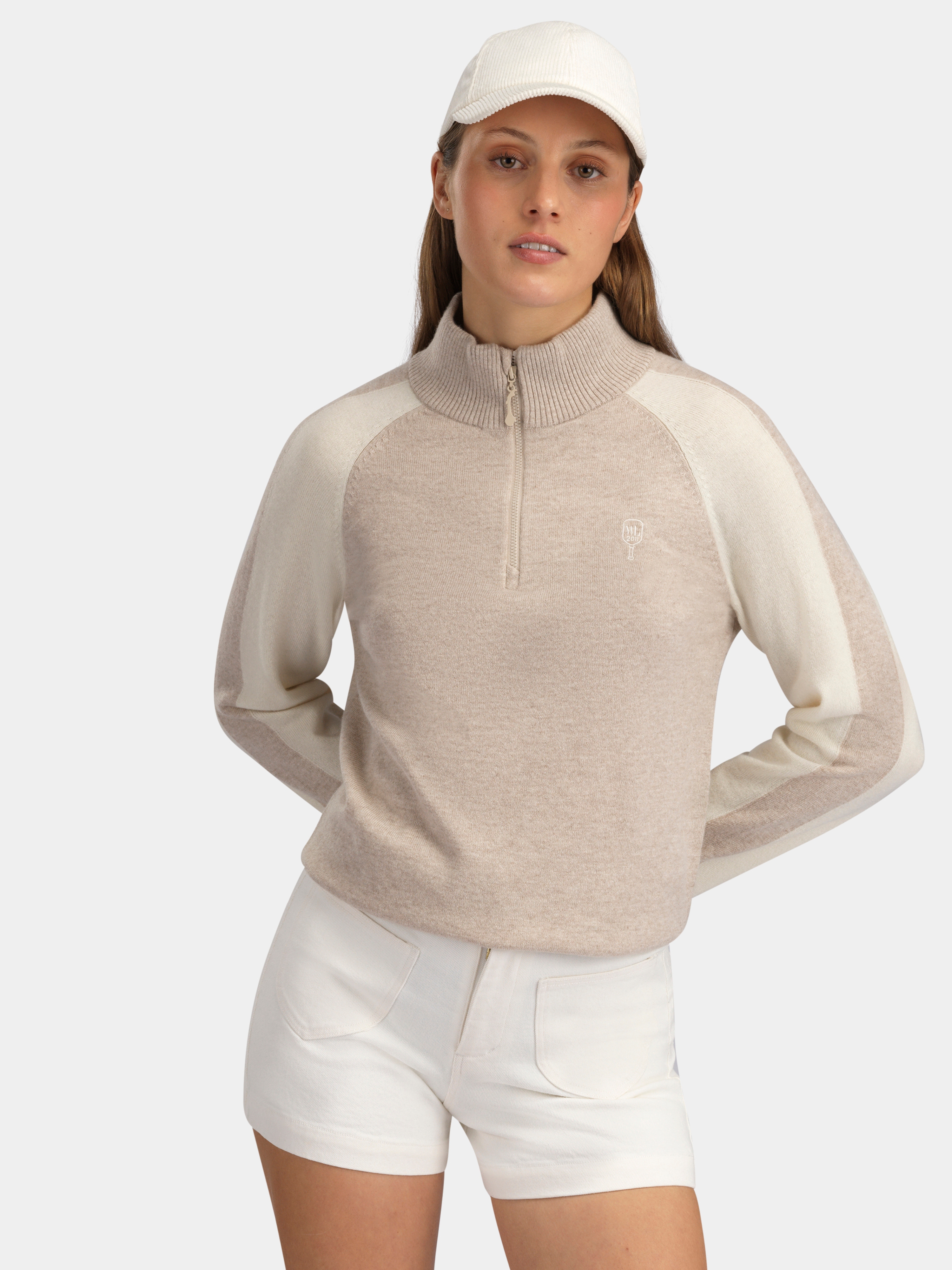 Risdalsfjellet Half-Zip Ullgenser Driftwood