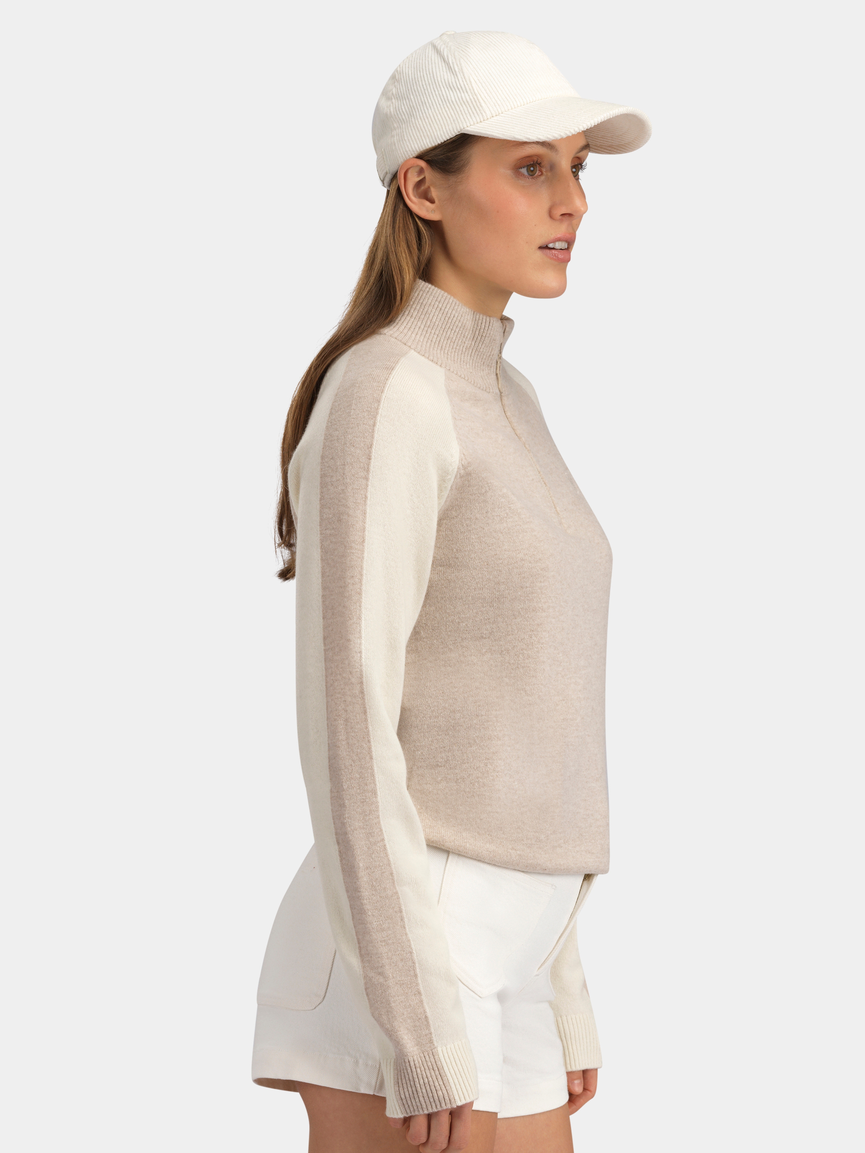 Risdalsfjellet Half-Zip Ullgenser Driftwood
