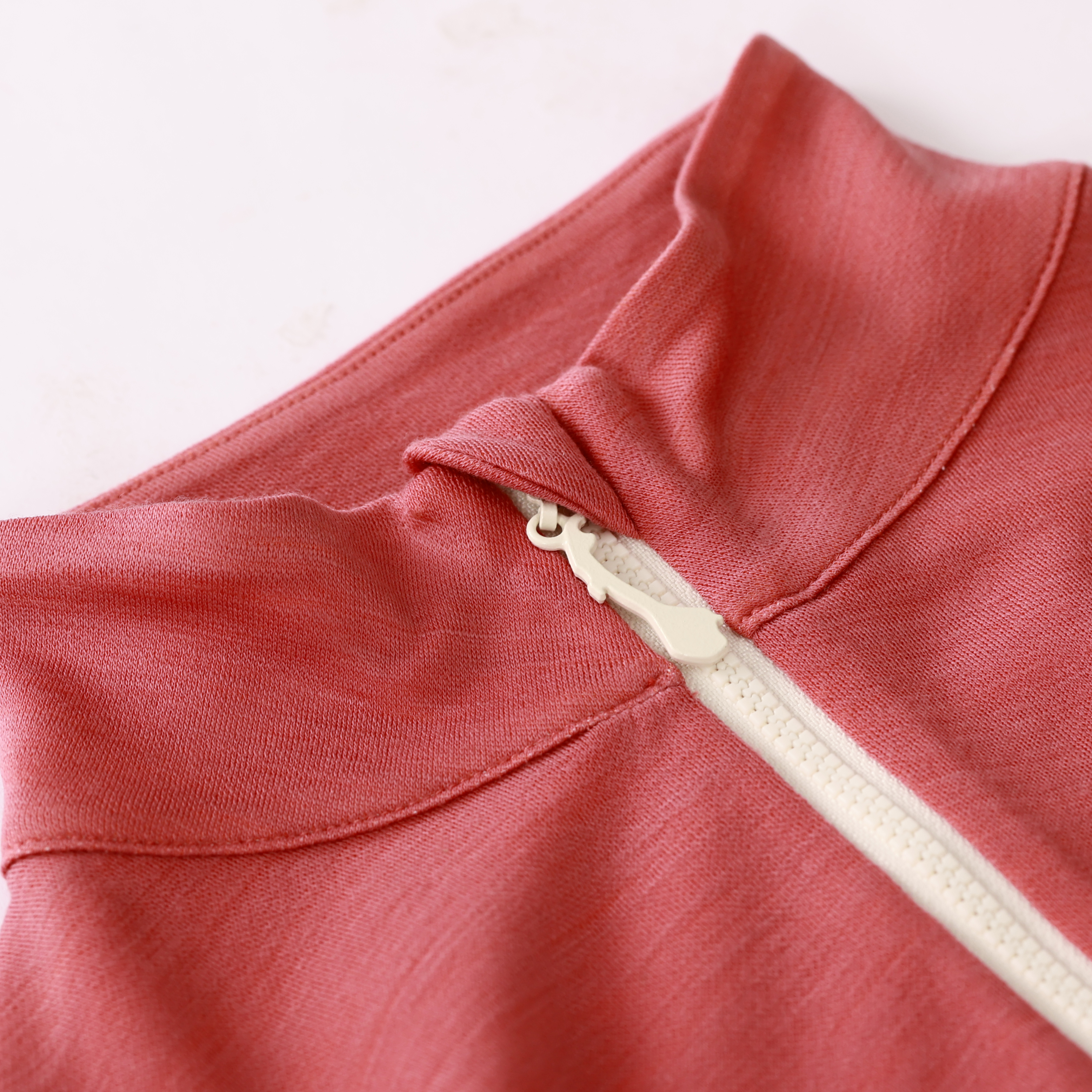 Ryten Half-Zip Ulltrøye Burned Rose