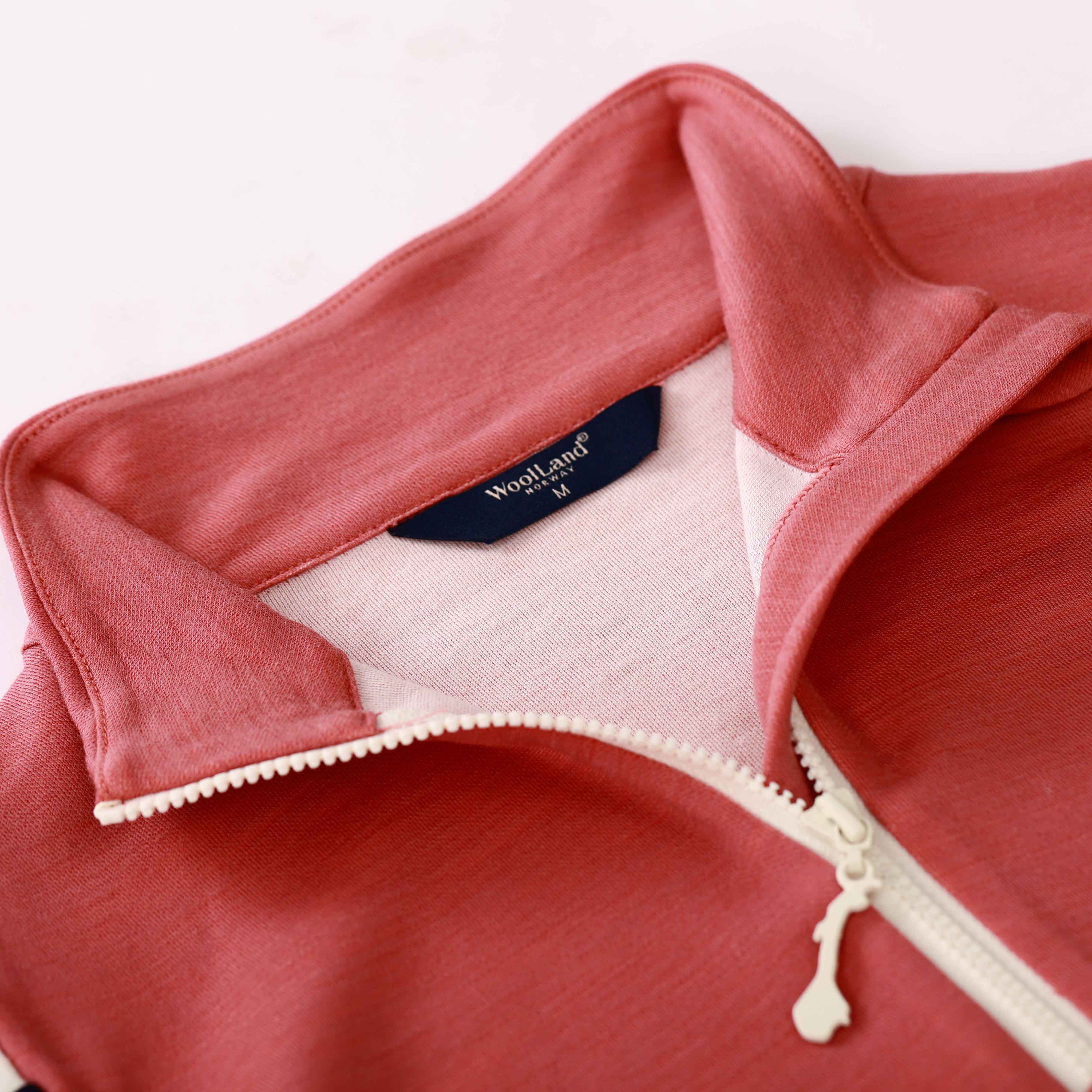 Ryten Half-Zip Ulltrøye Burned Rose