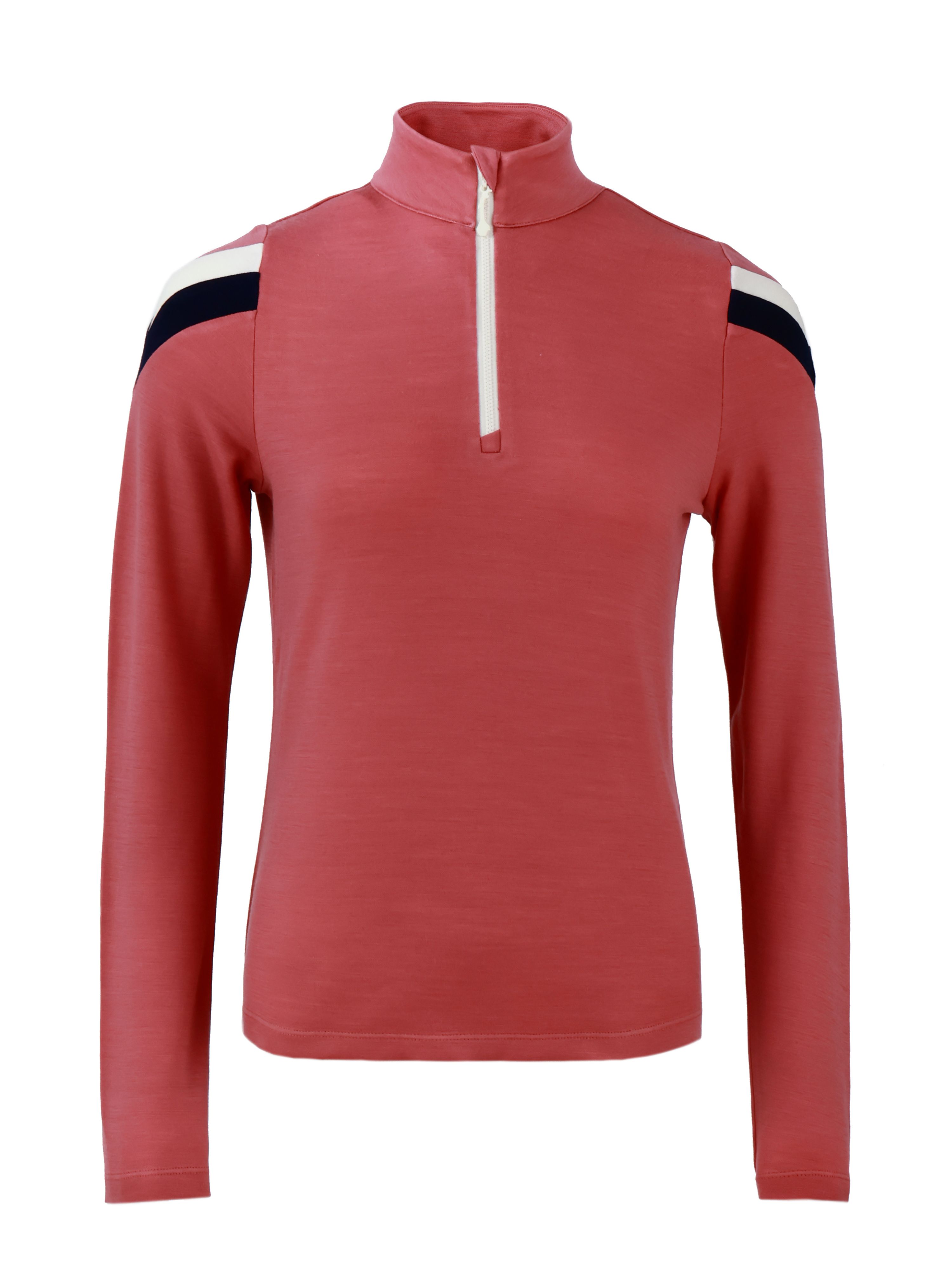 Ryten Half-Zip Ulltrøye Burned Rose