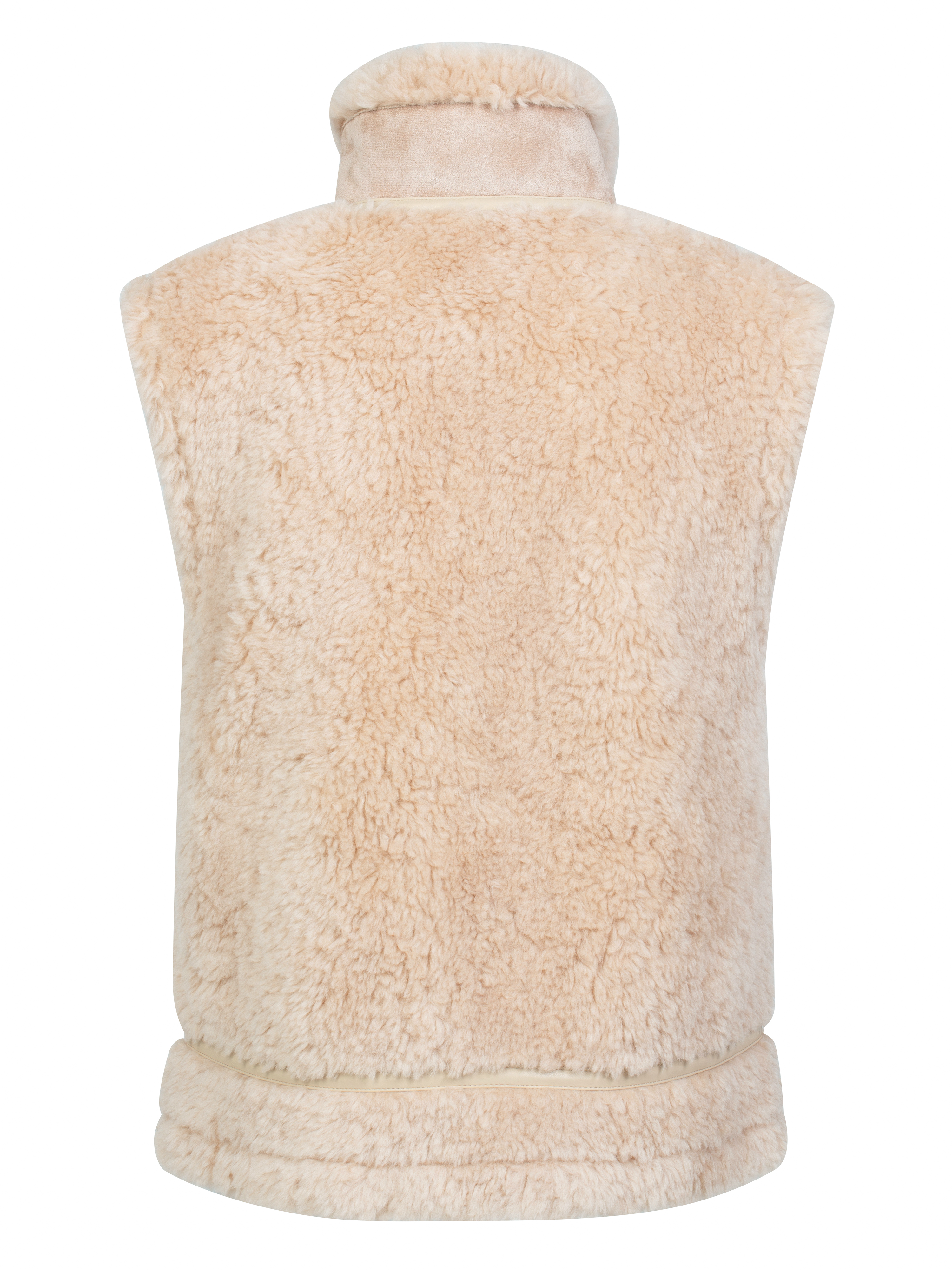 Solbakken Lammeull Vest  Champagne