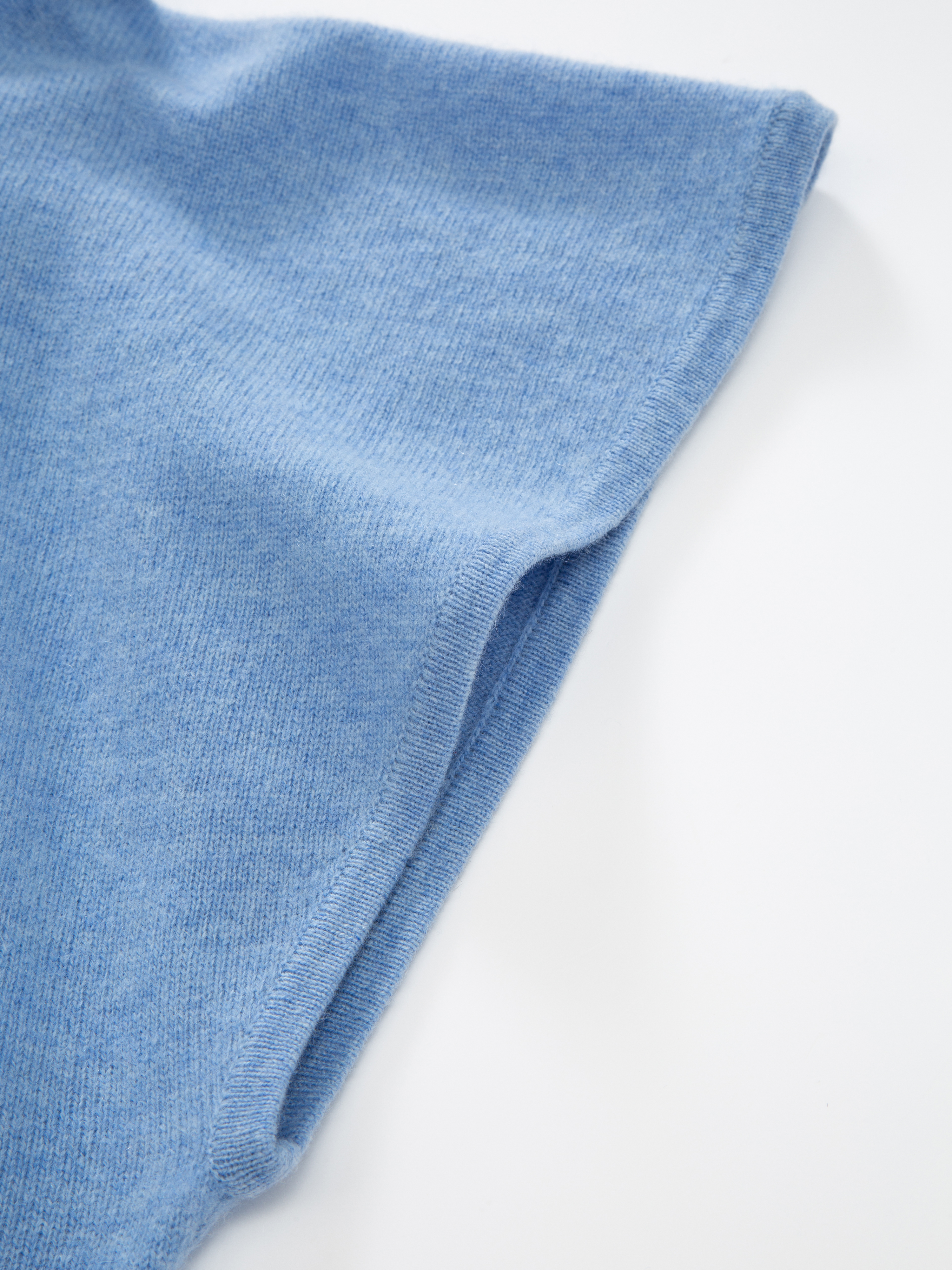 Tonekollen Kashmir T-skjorte Light Blue Melange