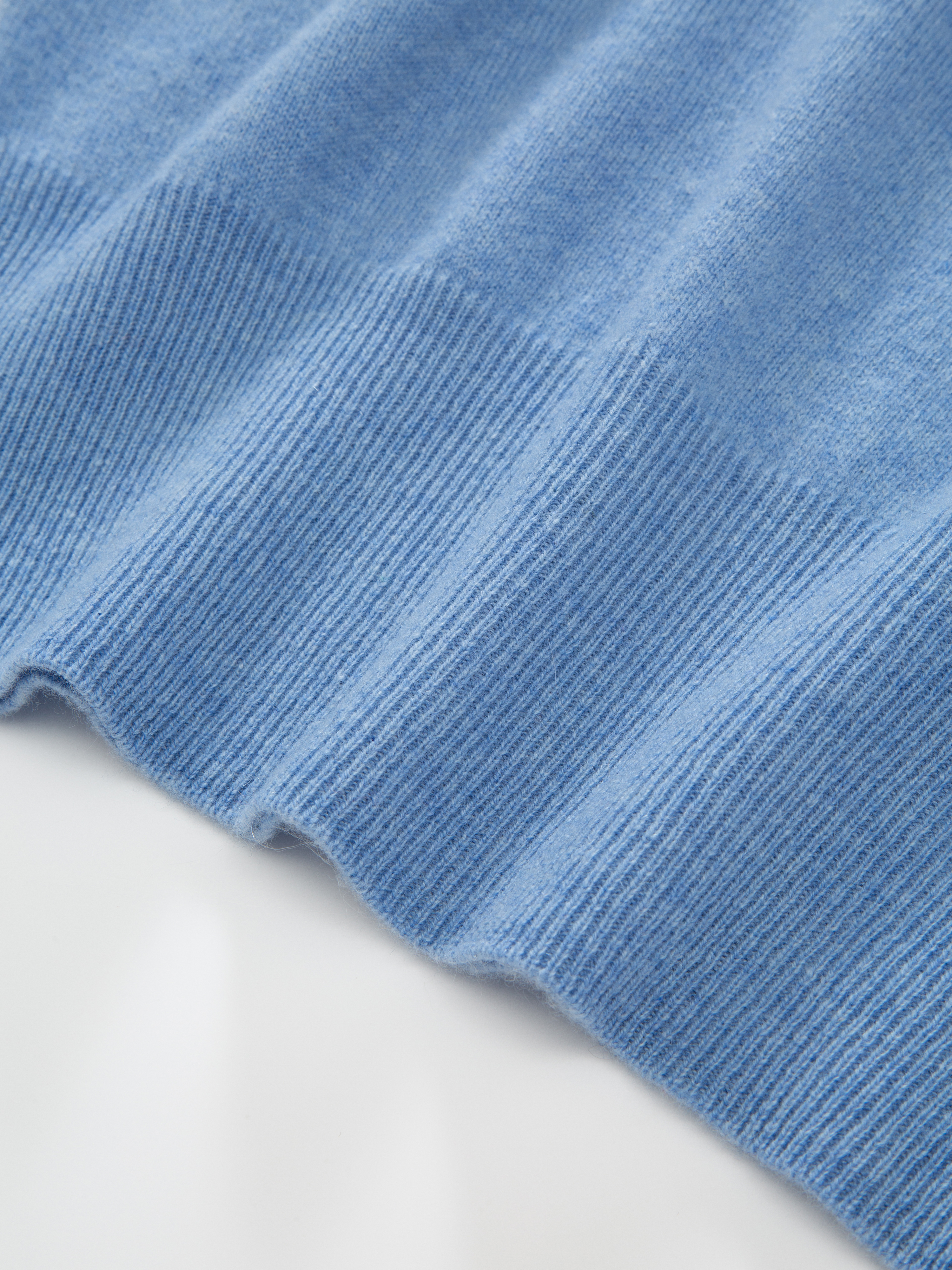 Tonekollen Kashmir T-skjorte Light Blue Melange