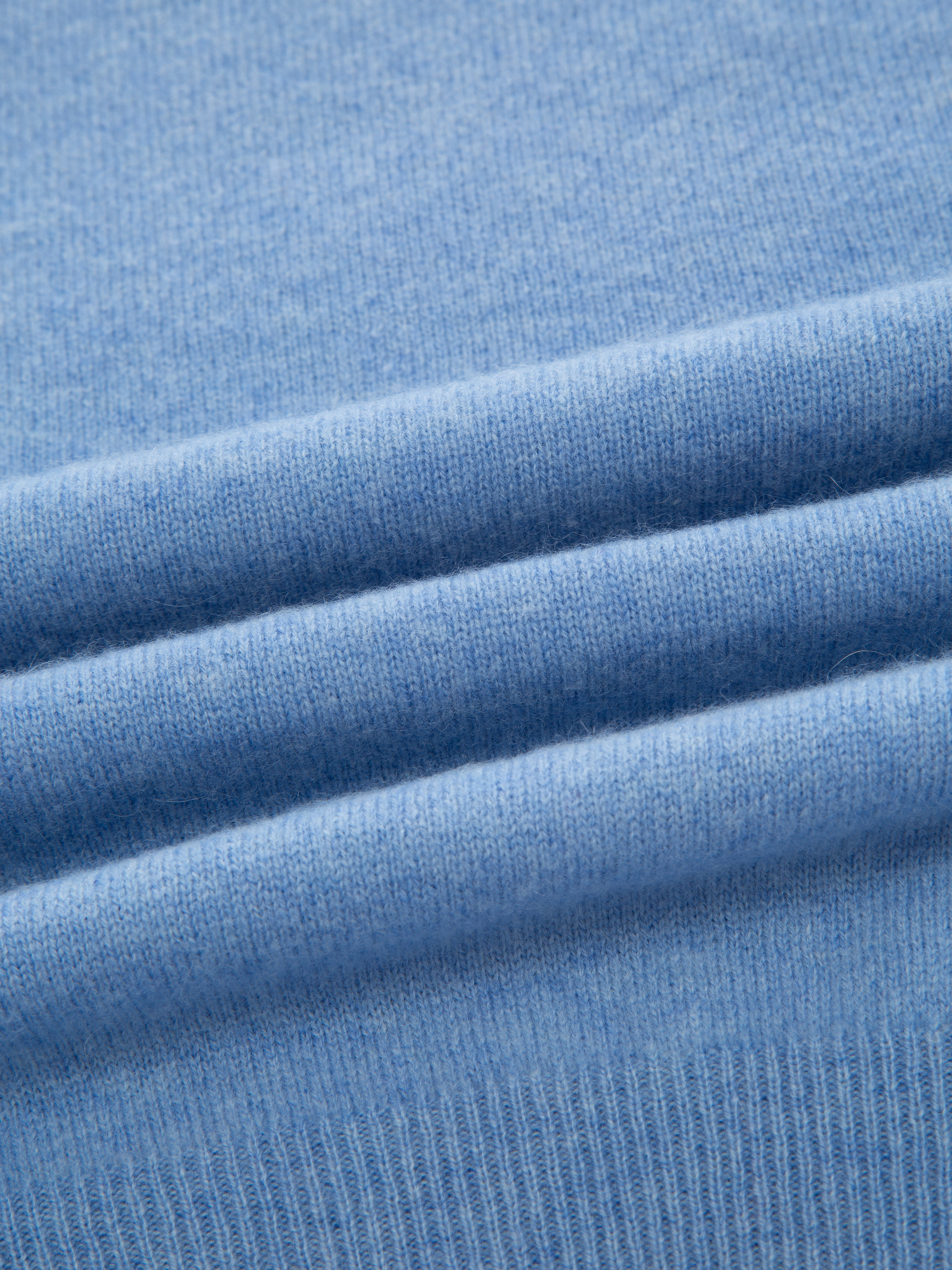 Tonekollen Kashmir T-skjorte Light Blue Melange