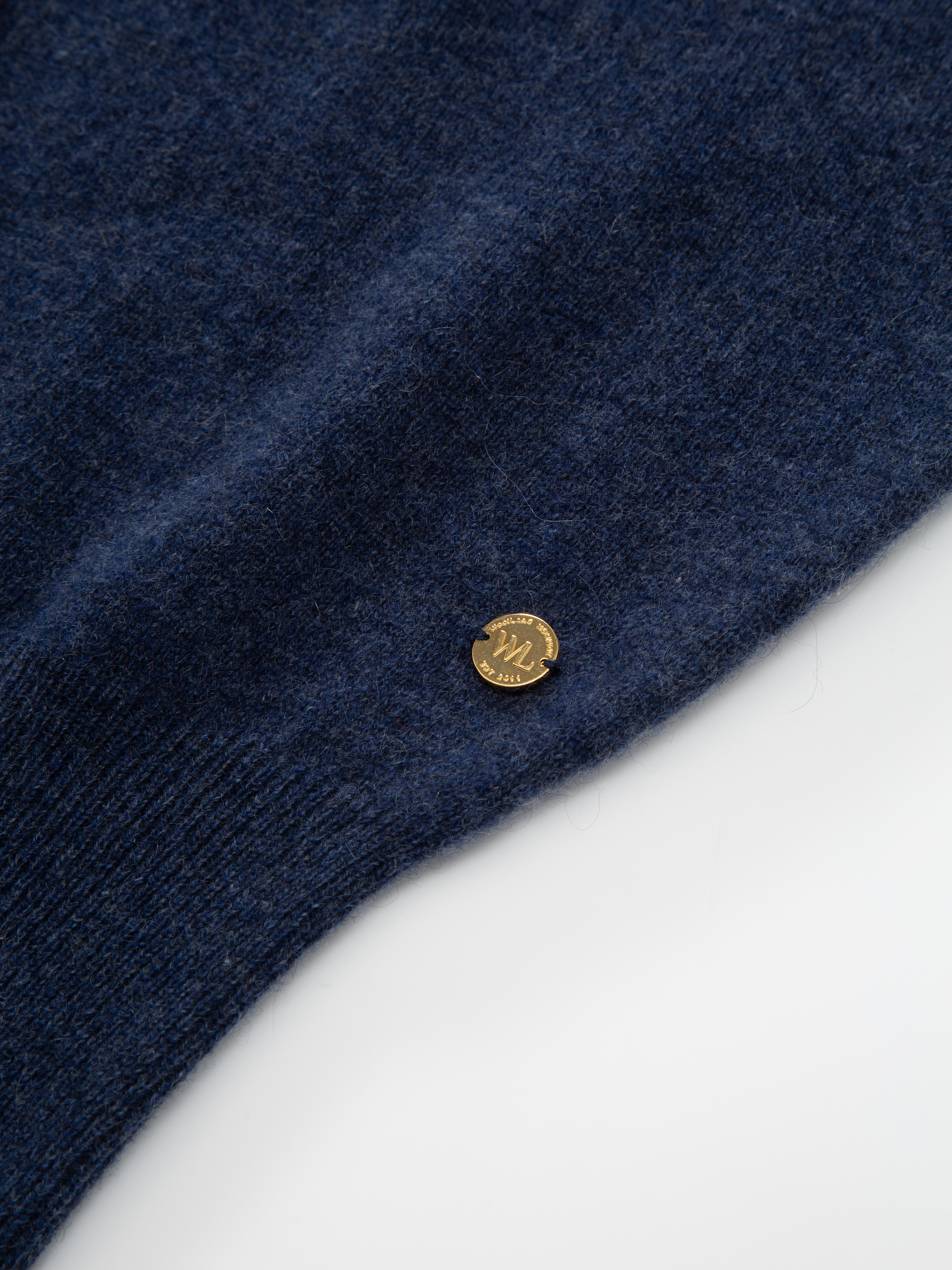 Tonekollen Kashmir T-skjorte Dark Blue Melange