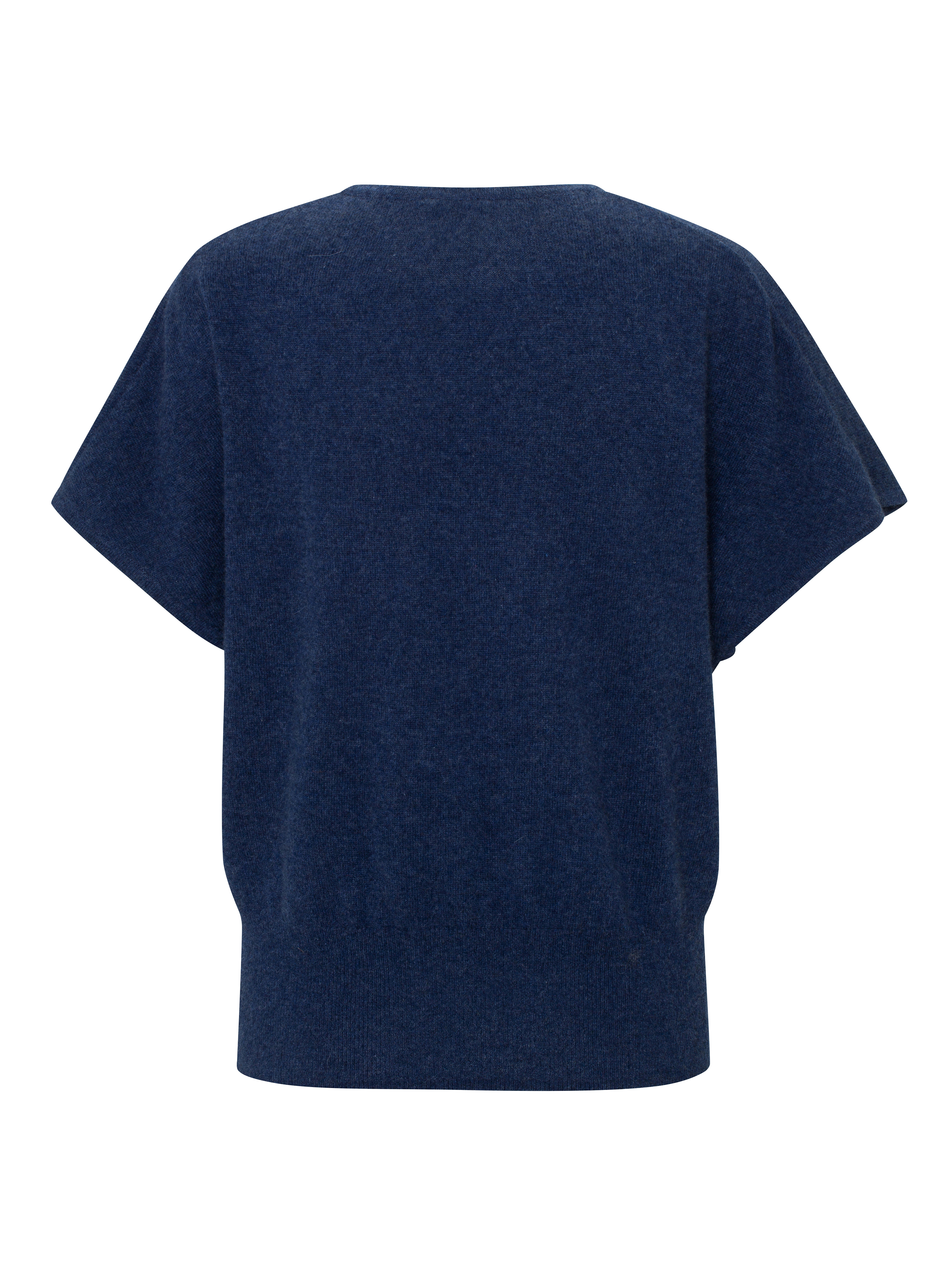 Tonekollen Kashmir T-skjorte Dark Blue Melange