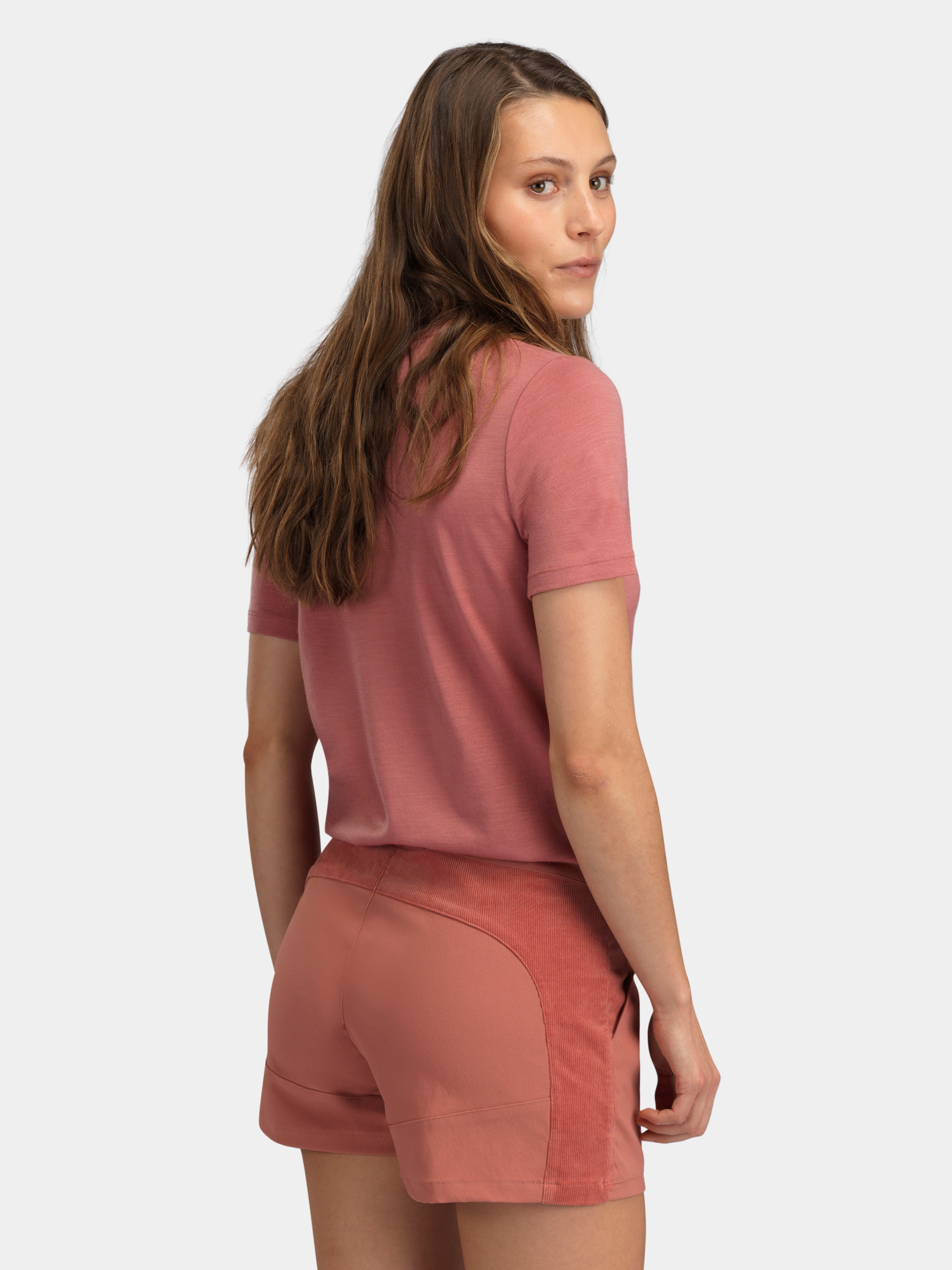 Romsdalseggen Cord Shorts  Burned Rose