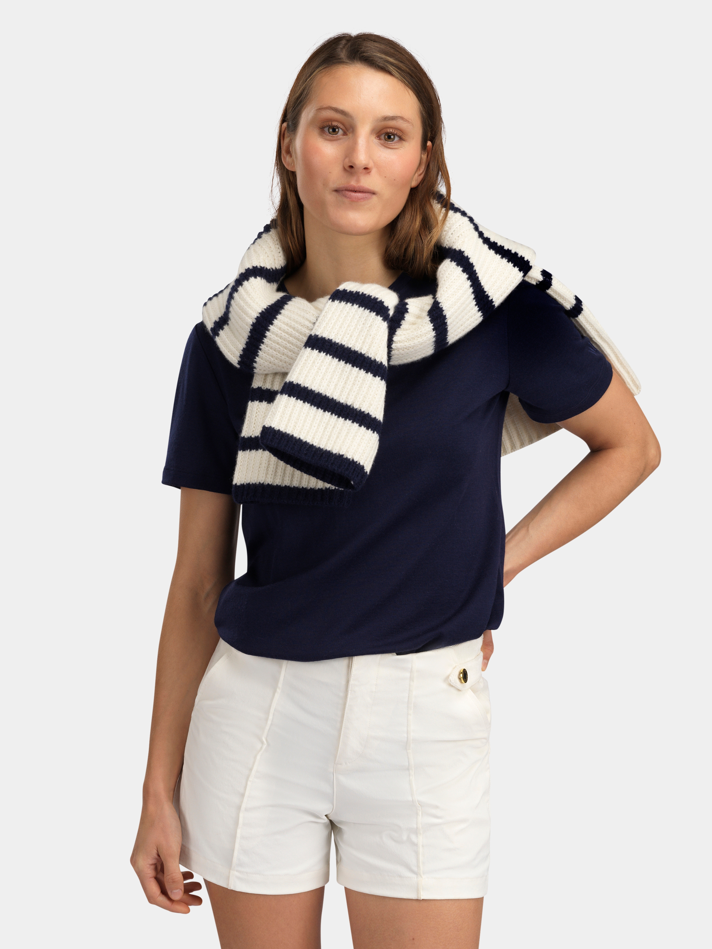 Tuva Ull T-skjorte Blue Ink